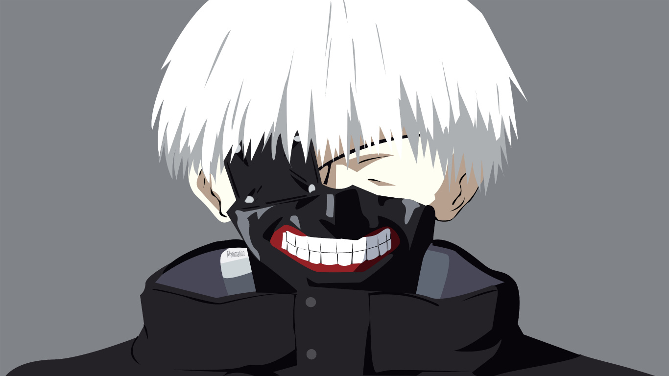 Personaje de Anime Masculino en Abrigo Negro. Wallpaper in 1366x768 Resolution