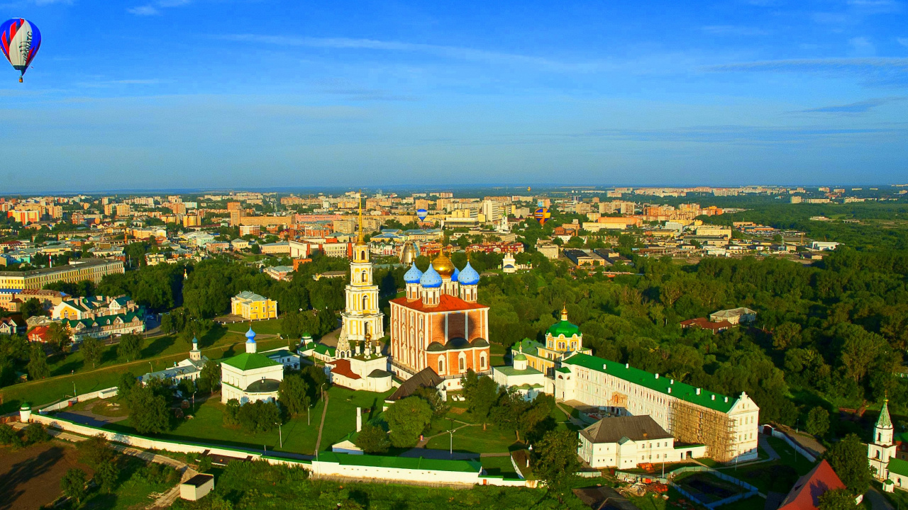 Vista Aérea de la Ciudad Durante el Día.. Wallpaper in 1280x720 Resolution