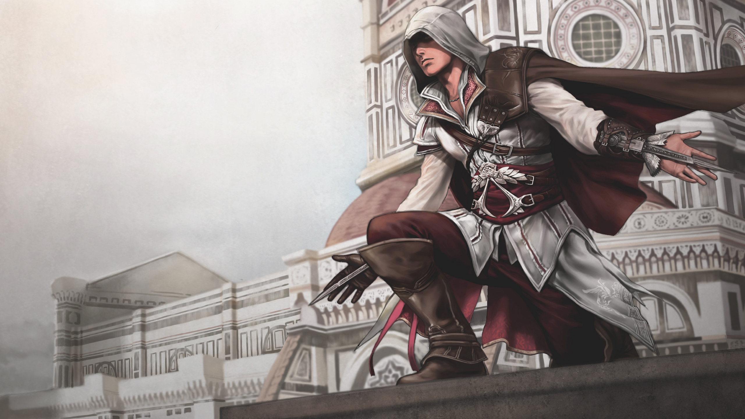 Assassins Creed II, Ezio Auditore, Art, Arts Créatifs, Vidéo. Wallpaper in 2560x1440 Resolution
