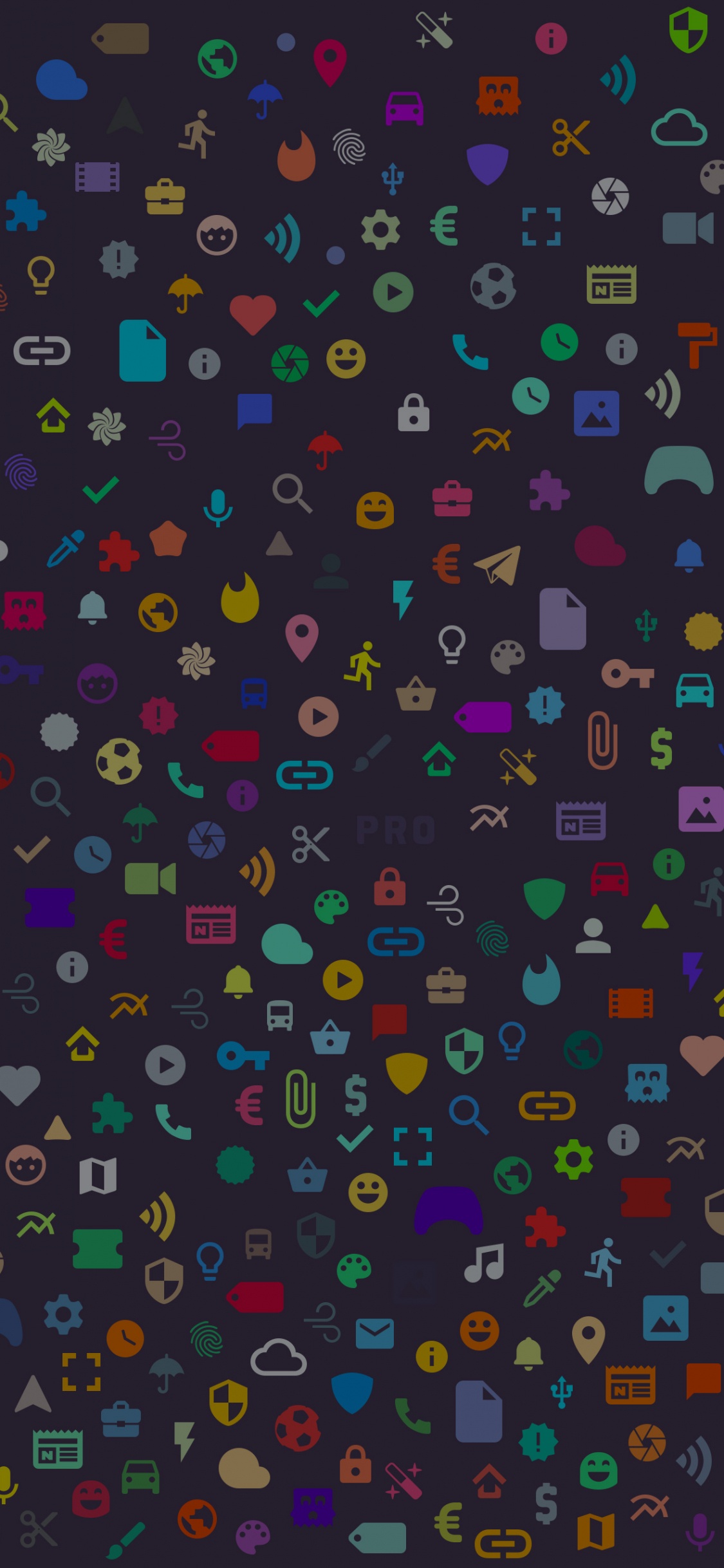 Blue Pink and Yellow Hearts and Hearts Print Textile. Wallpaper in 1125x2436 Resolution