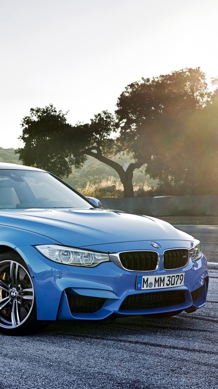 Blue Bmw m 3 Coupe on Road. Wallpaper in 720x1280 Resolution