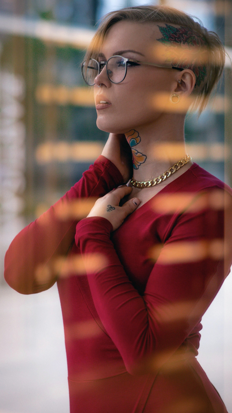 Beauty, Glasses, Sunglasses, Fashion, Human. Wallpaper in 750x1334 Resolution