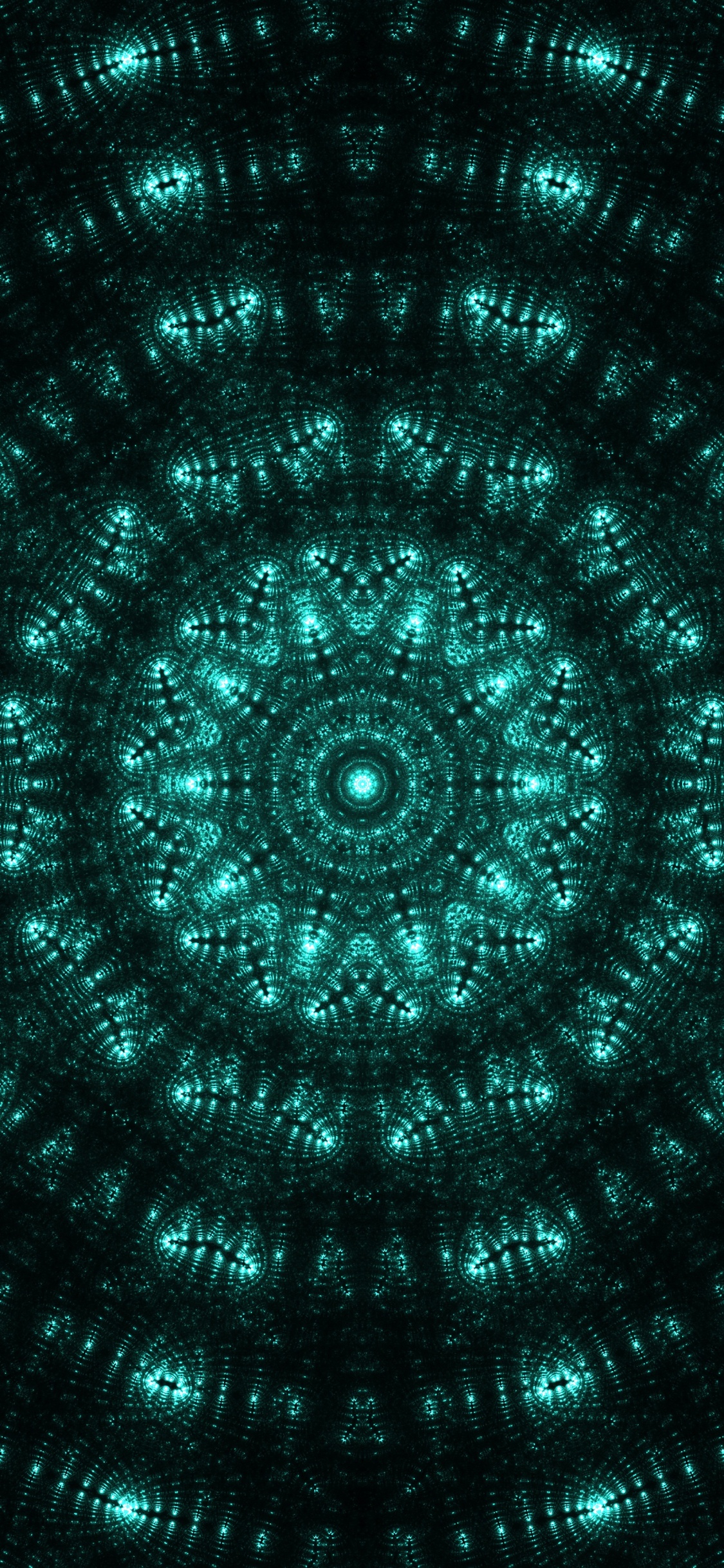 Illustration Ronde Bleue et Noire. Wallpaper in 1125x2436 Resolution