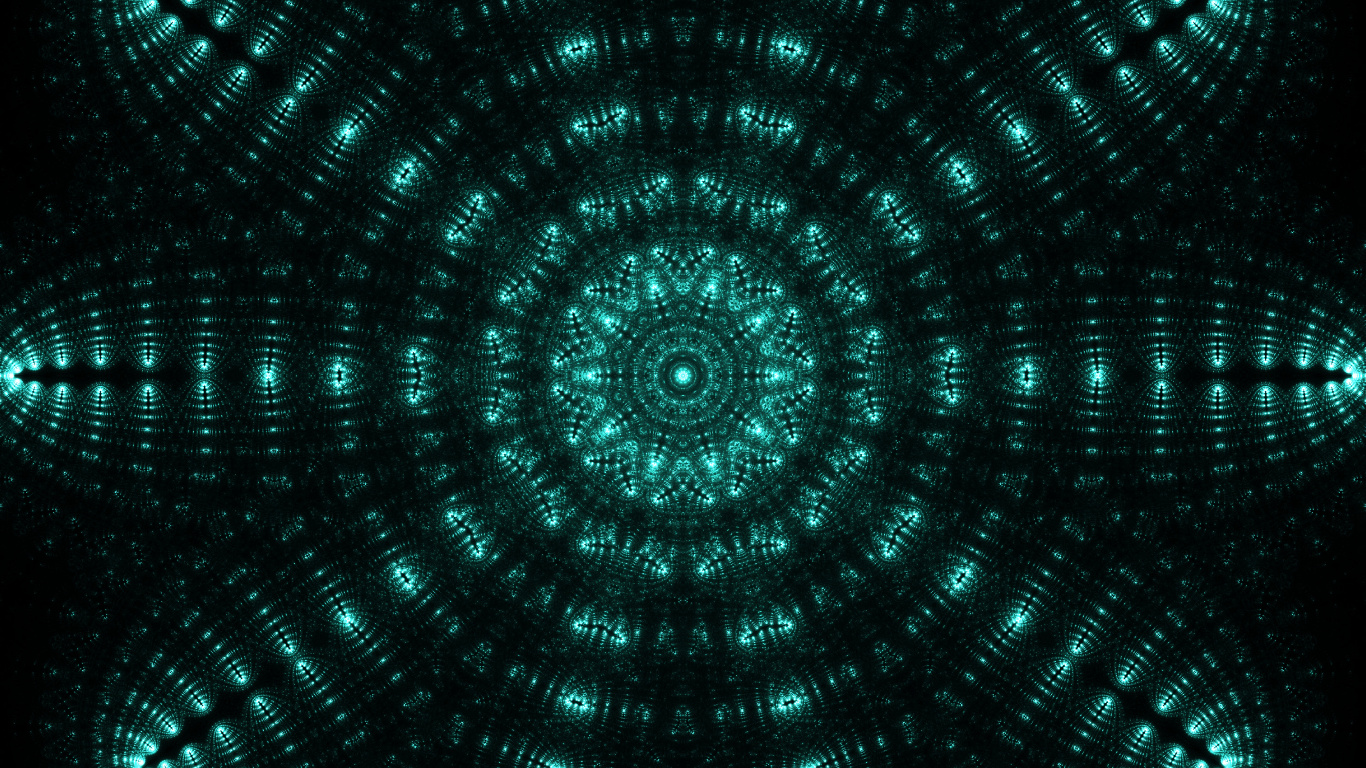 Blue and Black Round Illustration. Wallpaper in 1366x768 Resolution