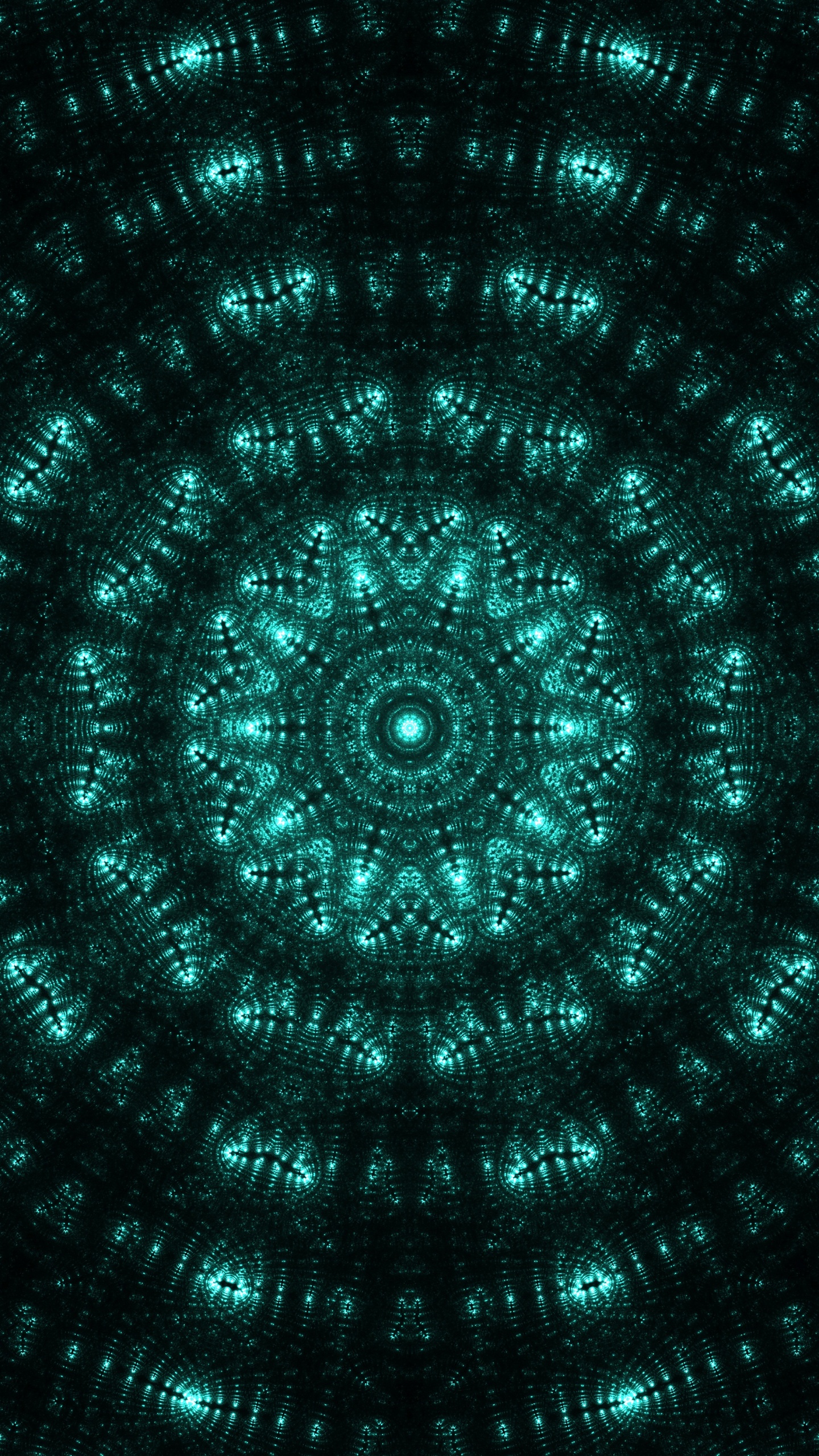 Blue and Black Round Illustration. Wallpaper in 1440x2560 Resolution