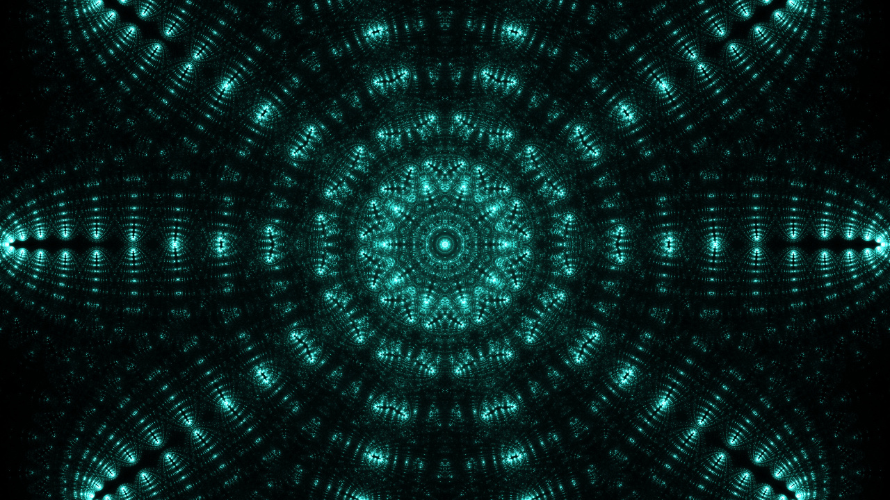 分形, 分形技术, 绿色的, 光, 对称 壁纸 1280x720 允许