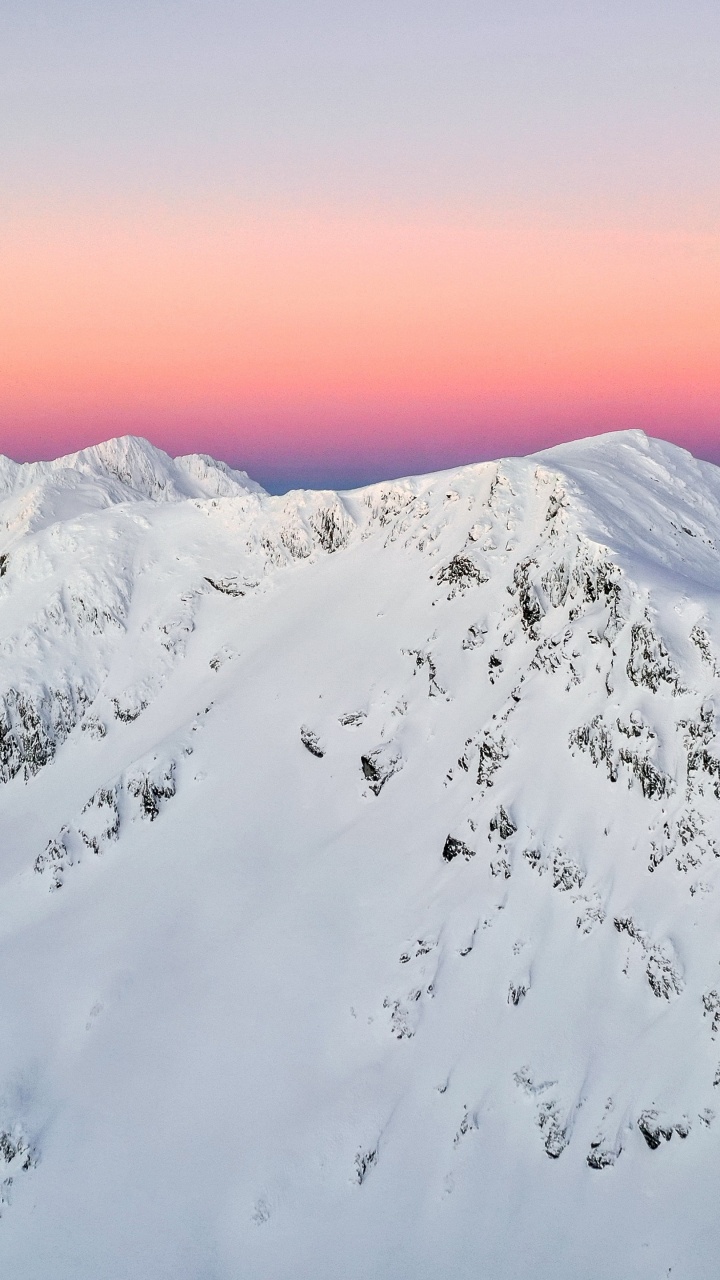 Atmosphère, Neige, Pente, Highland, Calotte de Glace. Wallpaper in 720x1280 Resolution