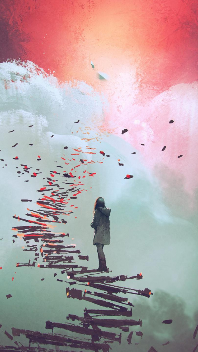 Surrealismus Illustrationen, Illustration, Surrealismus, Vektor-Grafiken, Kunst. Wallpaper in 750x1334 Resolution