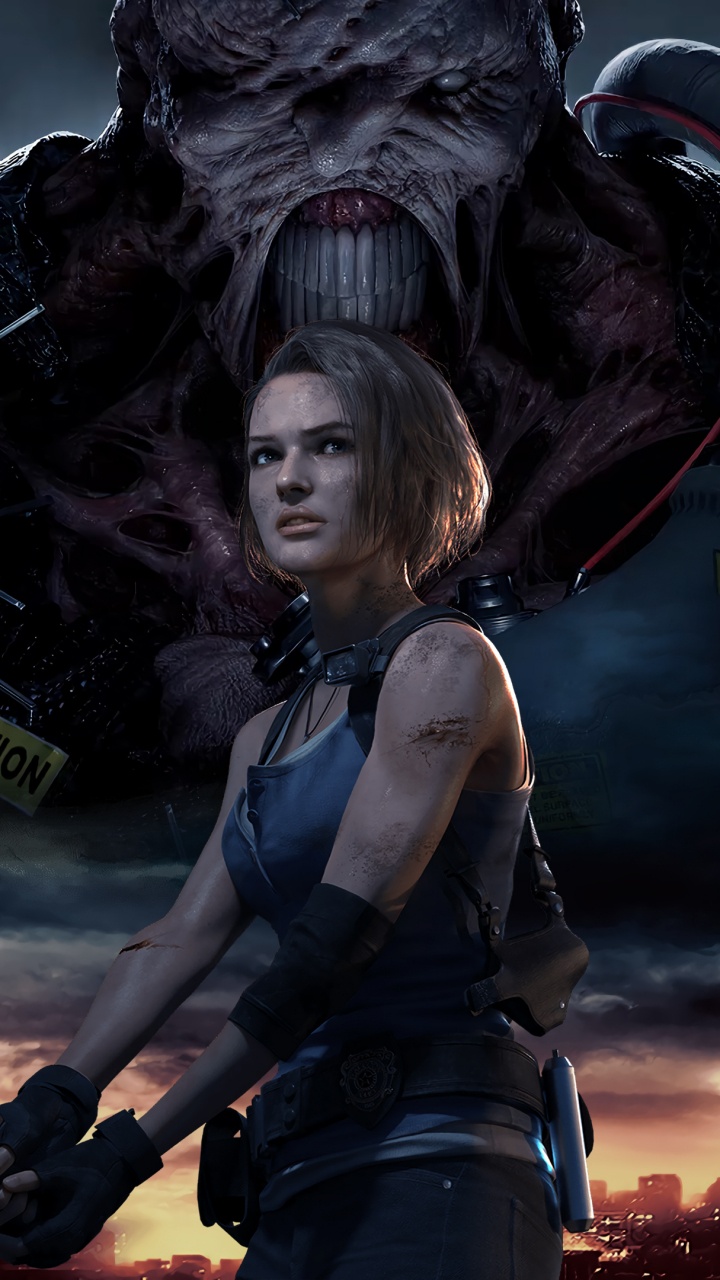 Pc-Spiel, Resident Evil 3 Nemesis, Action-Abenteuer-Spiel, Resident Evil 2, Capcom. Wallpaper in 720x1280 Resolution