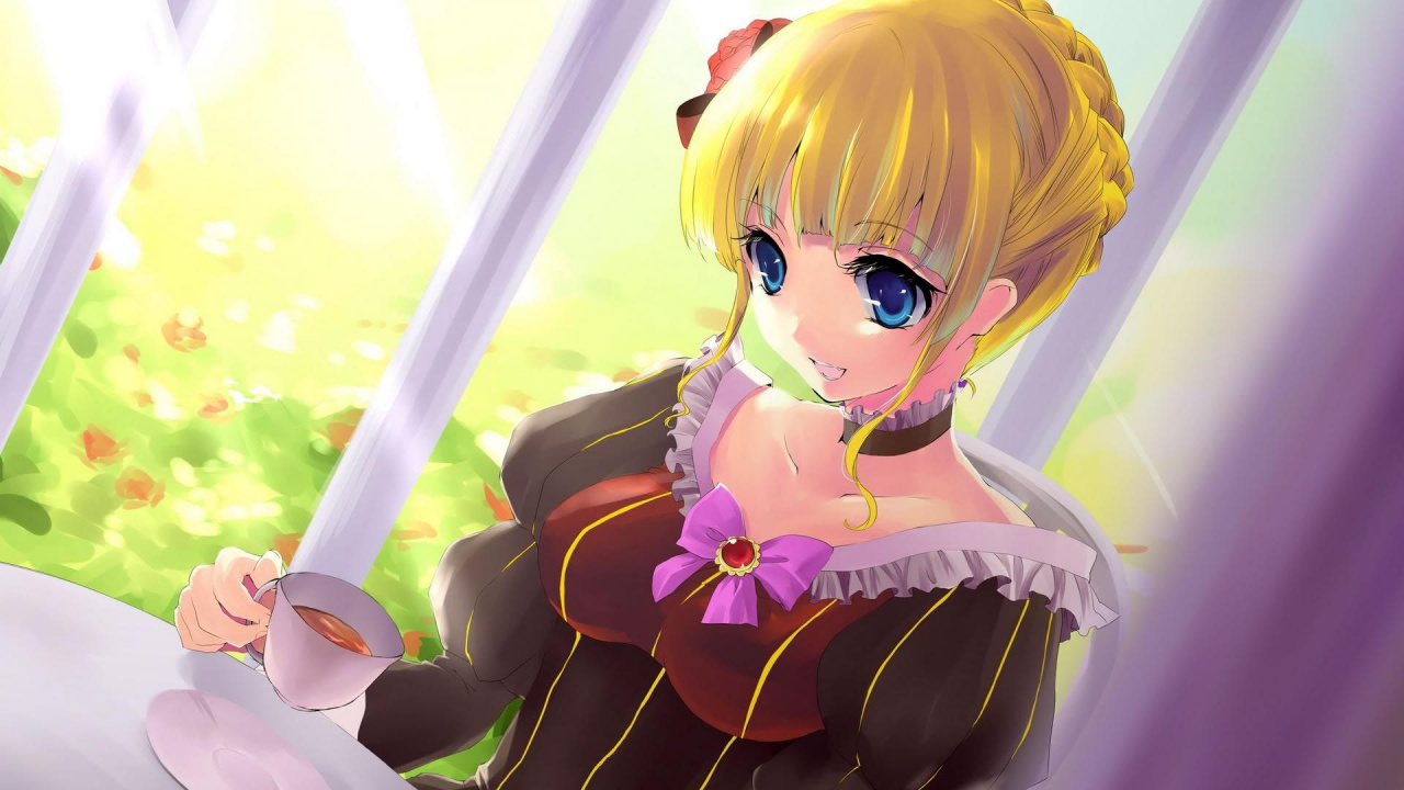 Personnage D'anime Féminin Aux Cheveux Jaunes. Wallpaper in 1280x720 Resolution