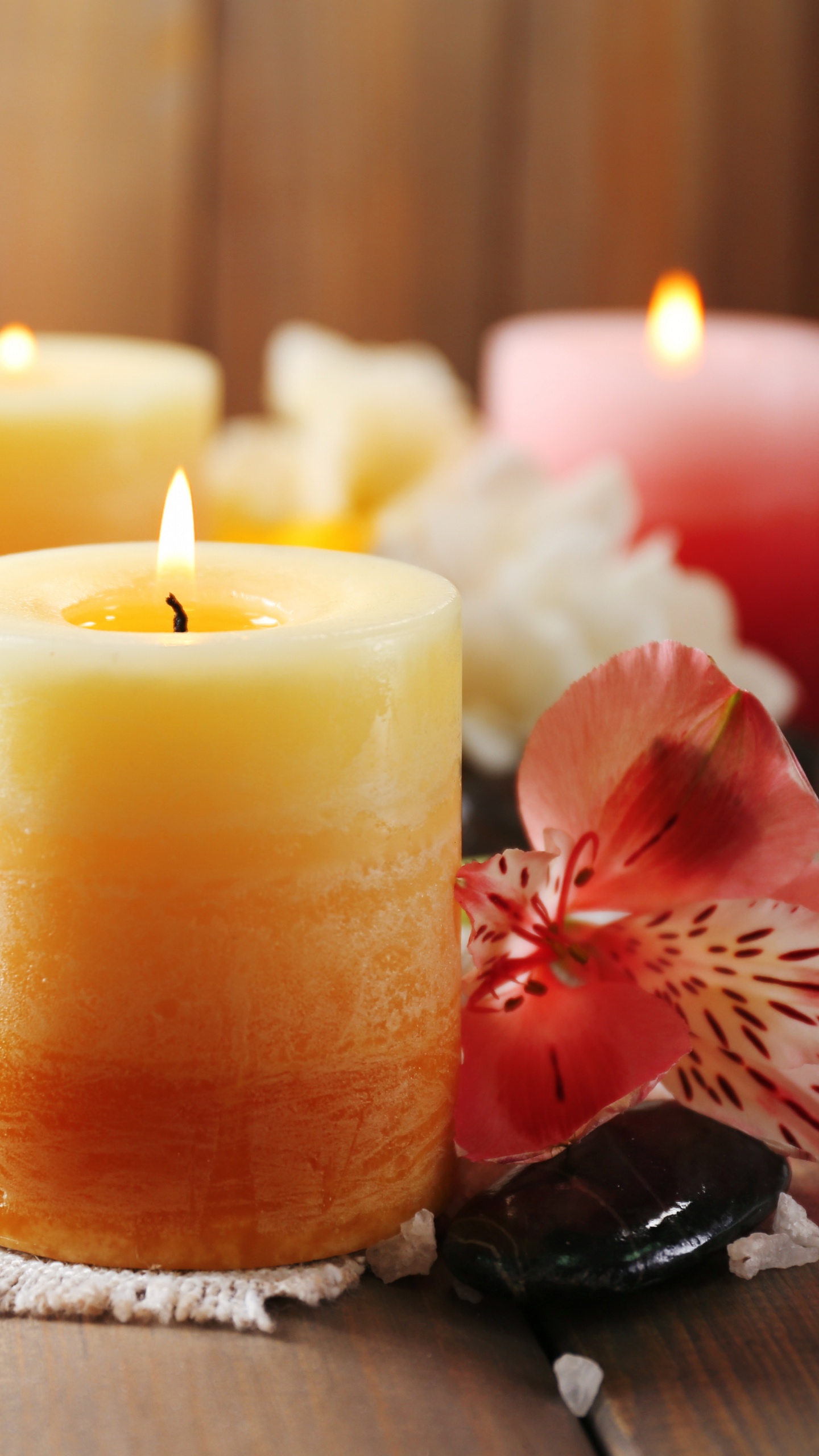 Candle, Wax, Lighting, Yellow, Flameless Candle. Wallpaper in 1440x2560 Resolution