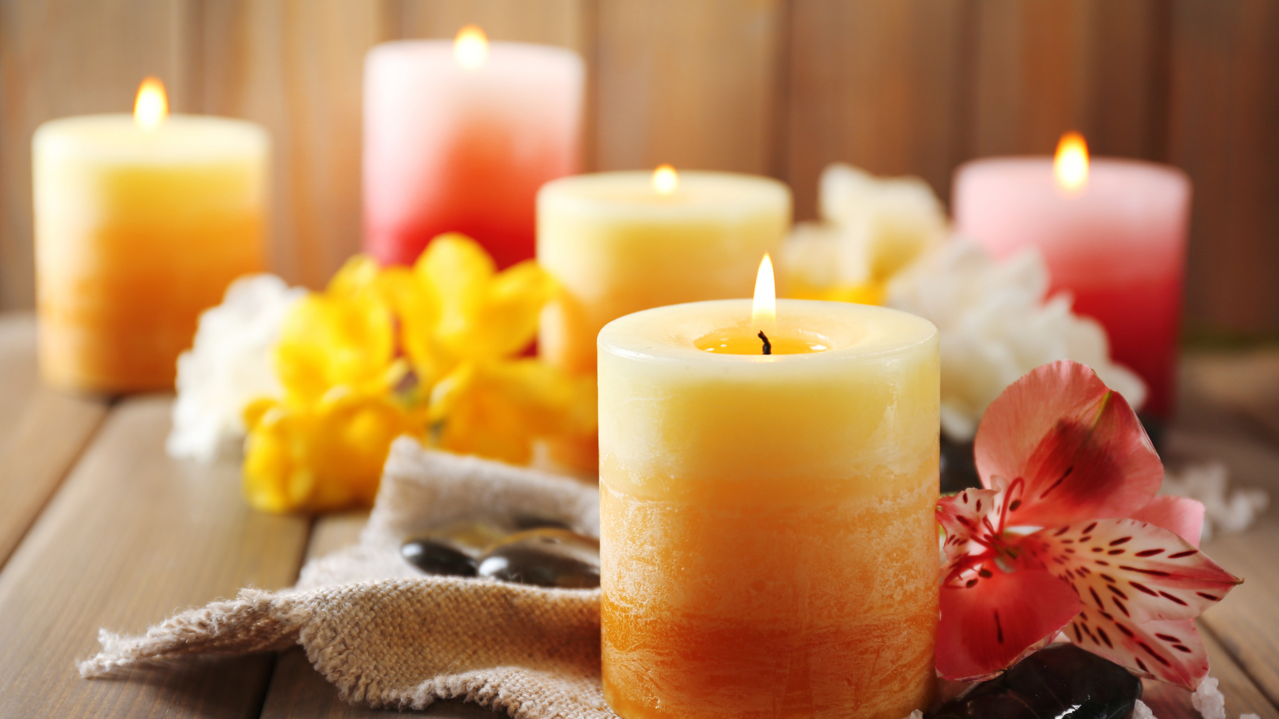Candle, Wax, Lighting, Yellow, Flameless Candle. Wallpaper in 2560x1440 Resolution