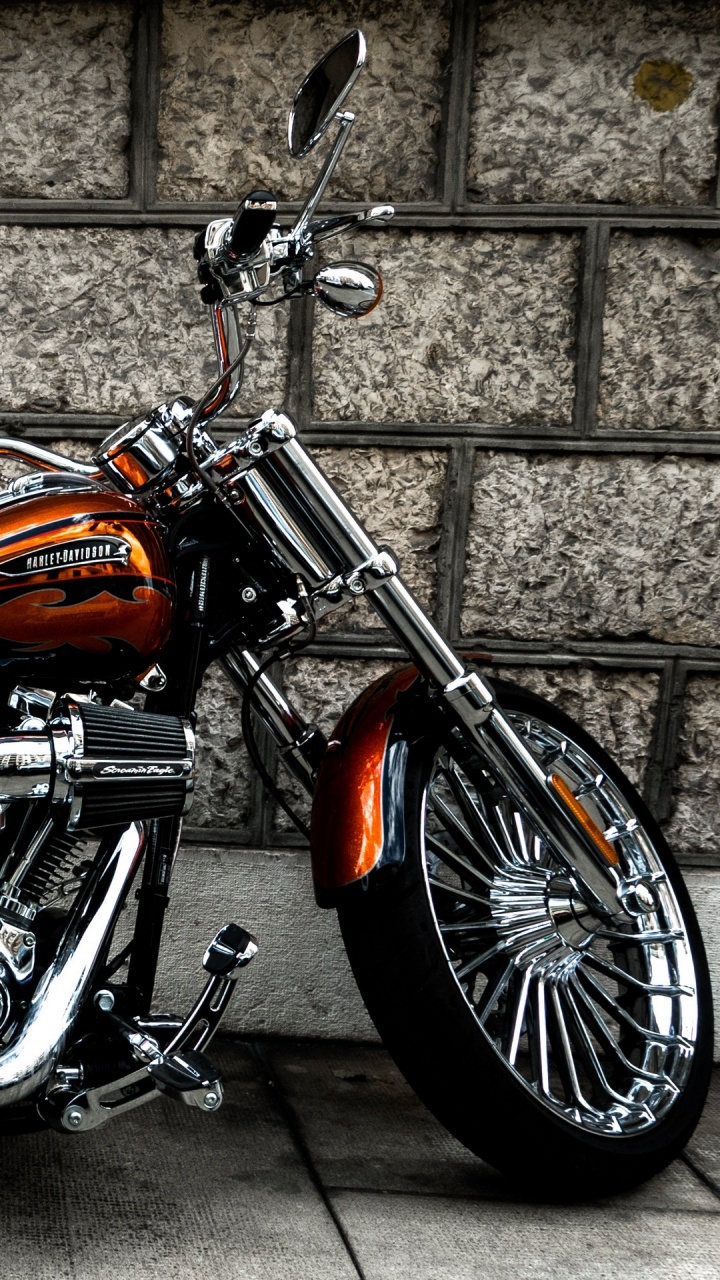 Chopper, Harley Davidson, Pneu, Roue, Automobile Pneu. Wallpaper in 720x1280 Resolution