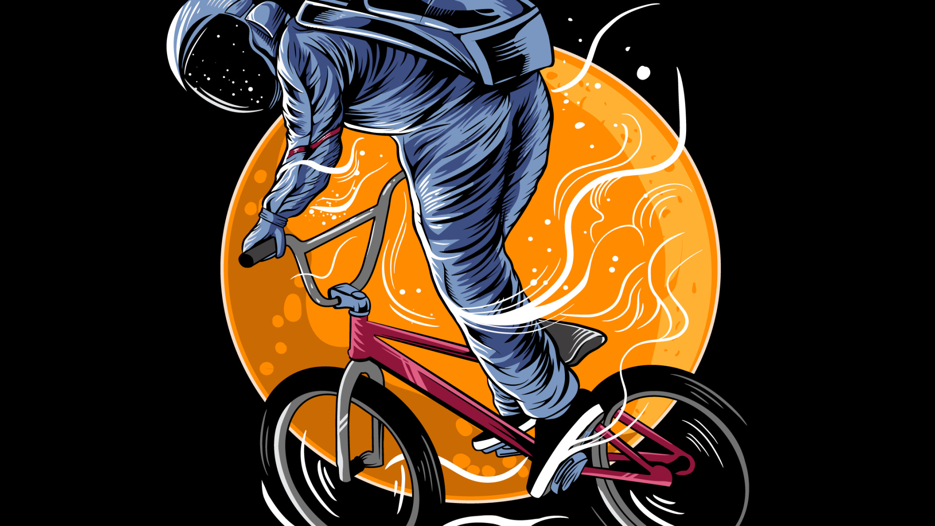 Visual Arts, Kunst, Illustration, Mond, Schweinebandwurm. Wallpaper in 1920x1080 Resolution