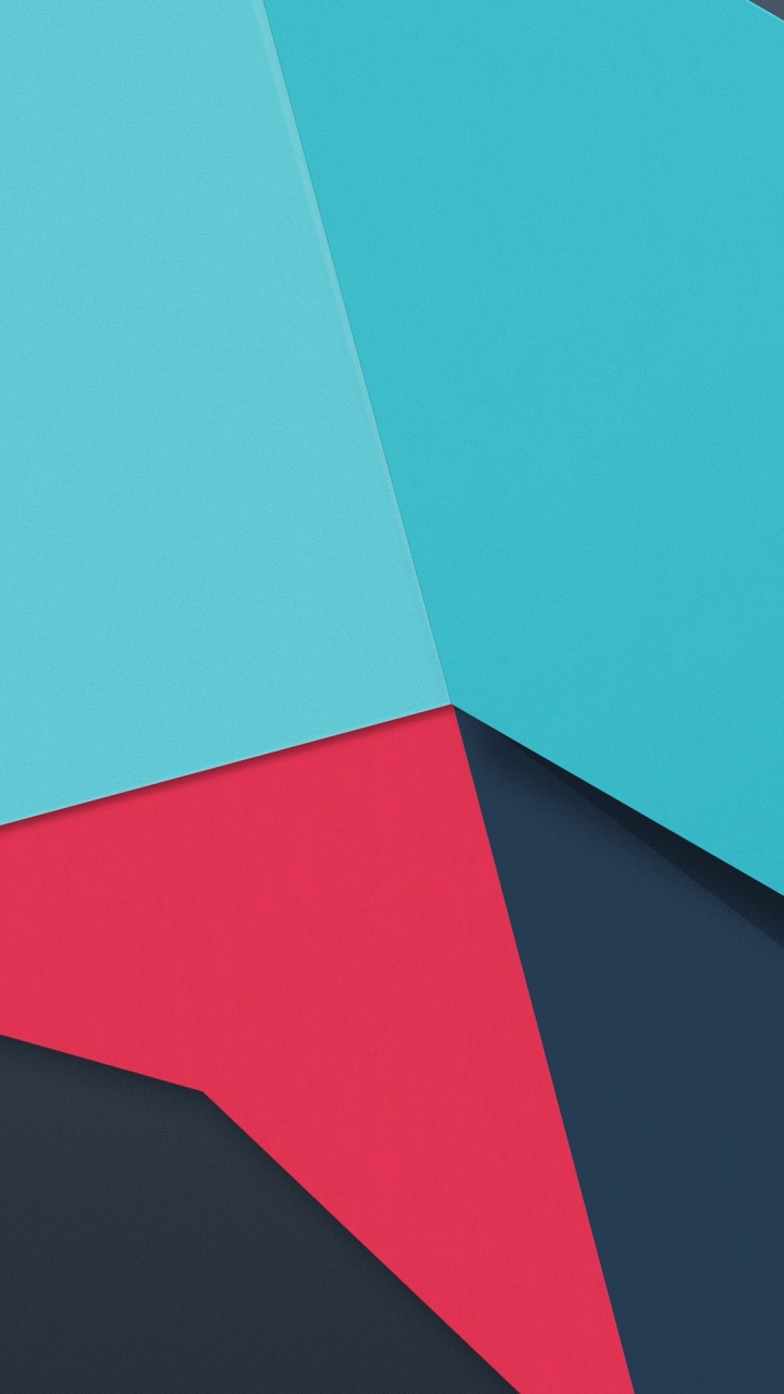 Blaue Und Schwarze Dreieckillustration. Wallpaper in 720x1280 Resolution