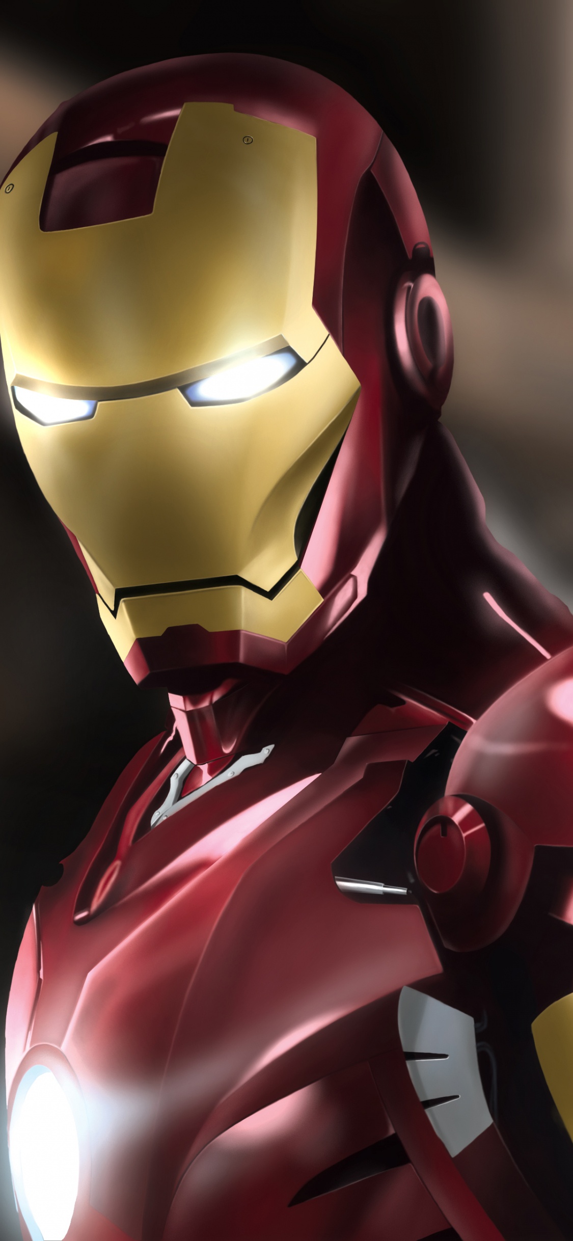 Red and Yellow Iron Man. Wallpaper in 1125x2436 Resolution