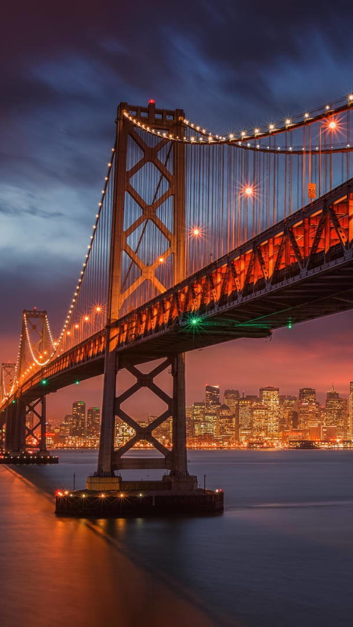 Pont du Portail Doré San Francisco. Wallpaper in 720x1280 Resolution