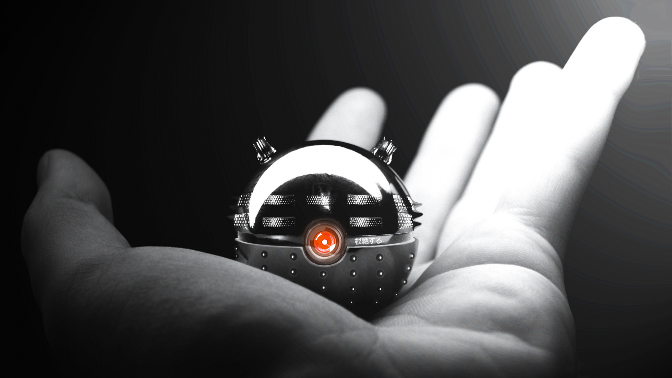Black and Silver Electronic Device. Wallpaper in 1366x768 Resolution