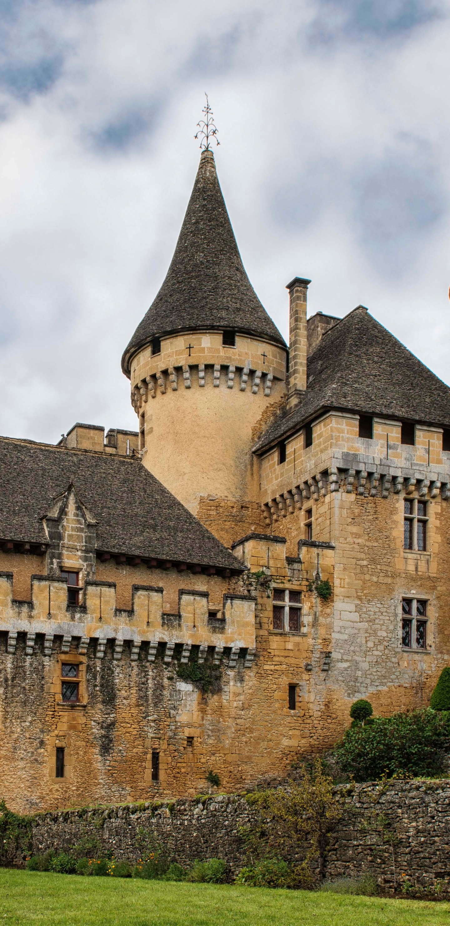 城堡, 防御工事, 中世纪建筑风格, 庄家, 天空 壁纸 1440x2960 允许