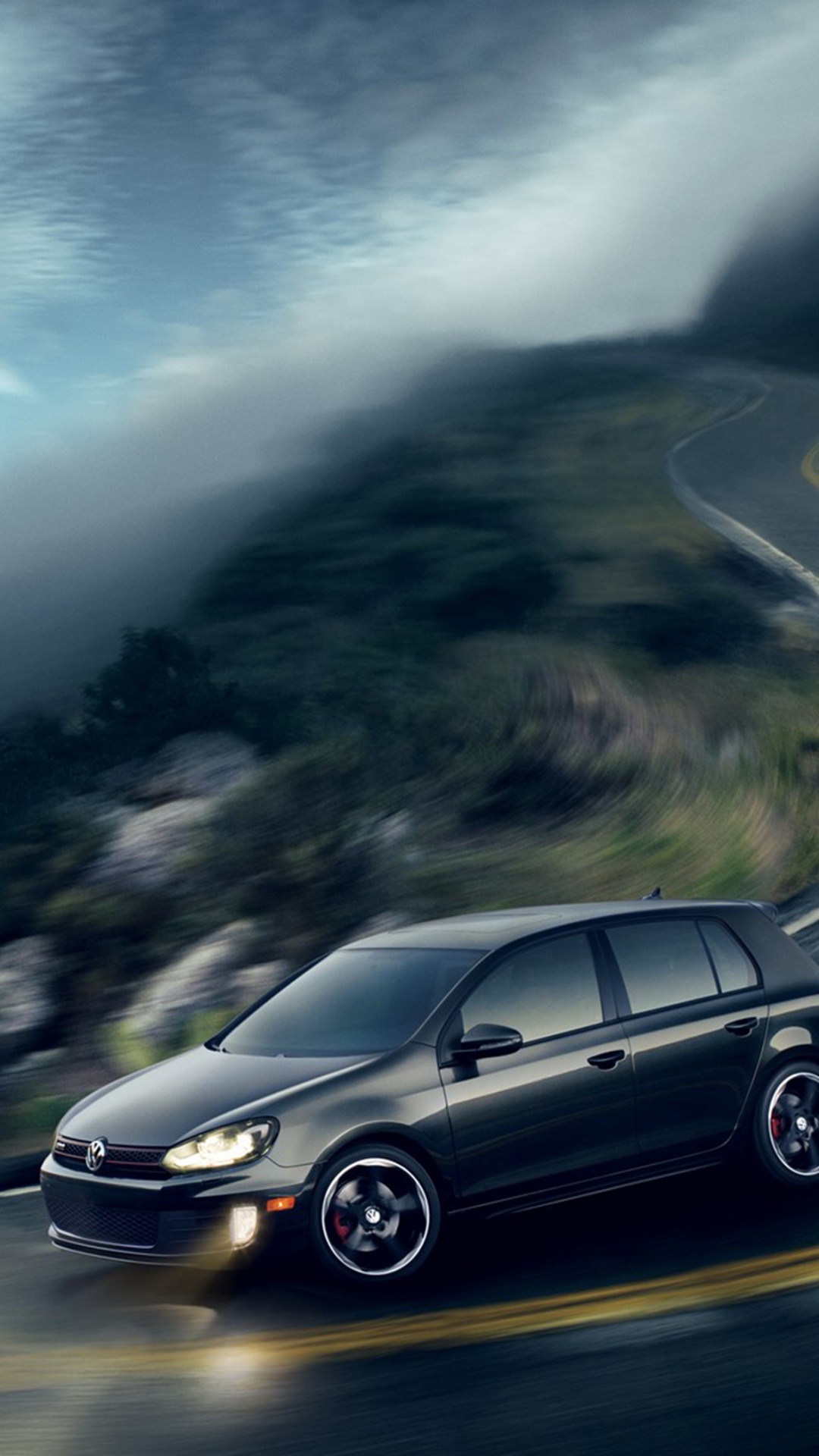 Black Mercedes Benz c Class on Road During Daytime. Wallpaper in 1080x1920 Resolution