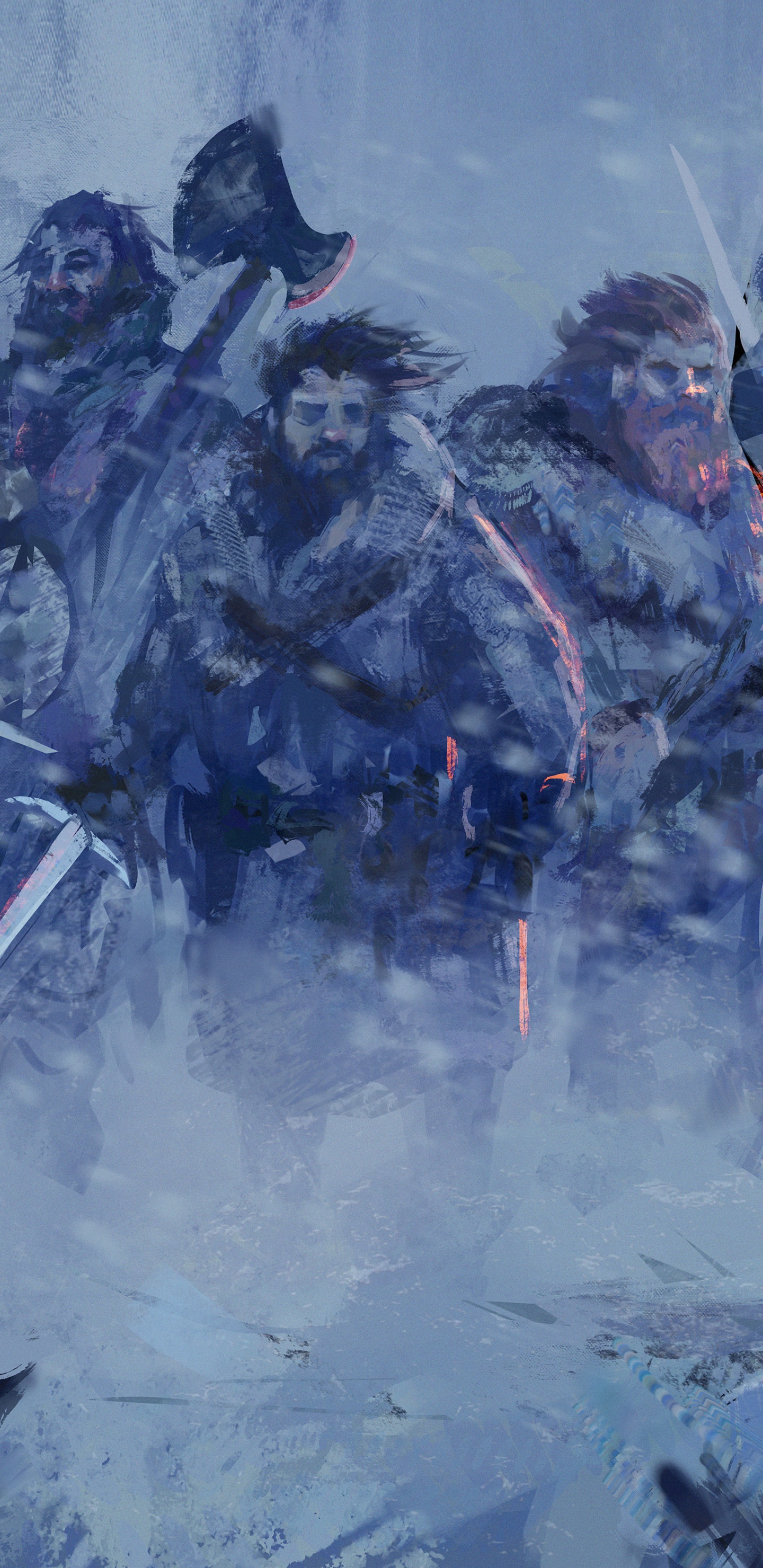 Grupo de Hombres en Camisa Roja y Negra Montando a Caballo. Wallpaper in 1440x2960 Resolution