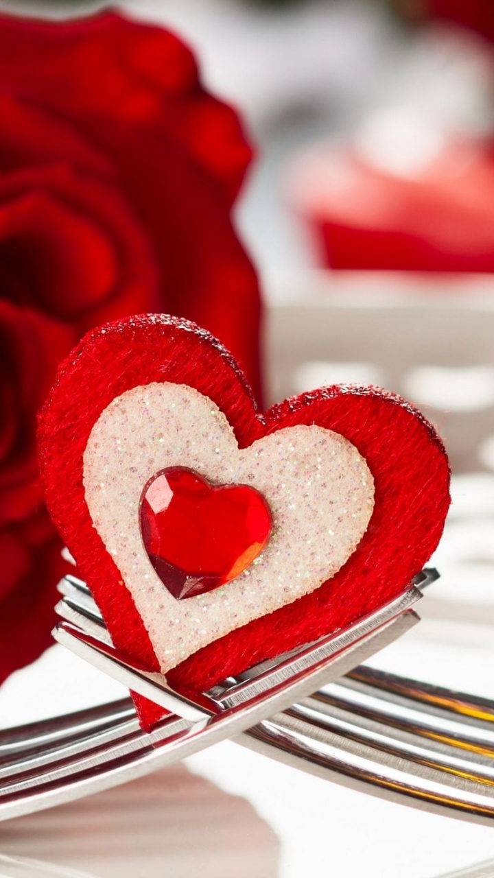 Romance, Heart, Valentines Day, Love, Rose. Wallpaper in 720x1280 Resolution