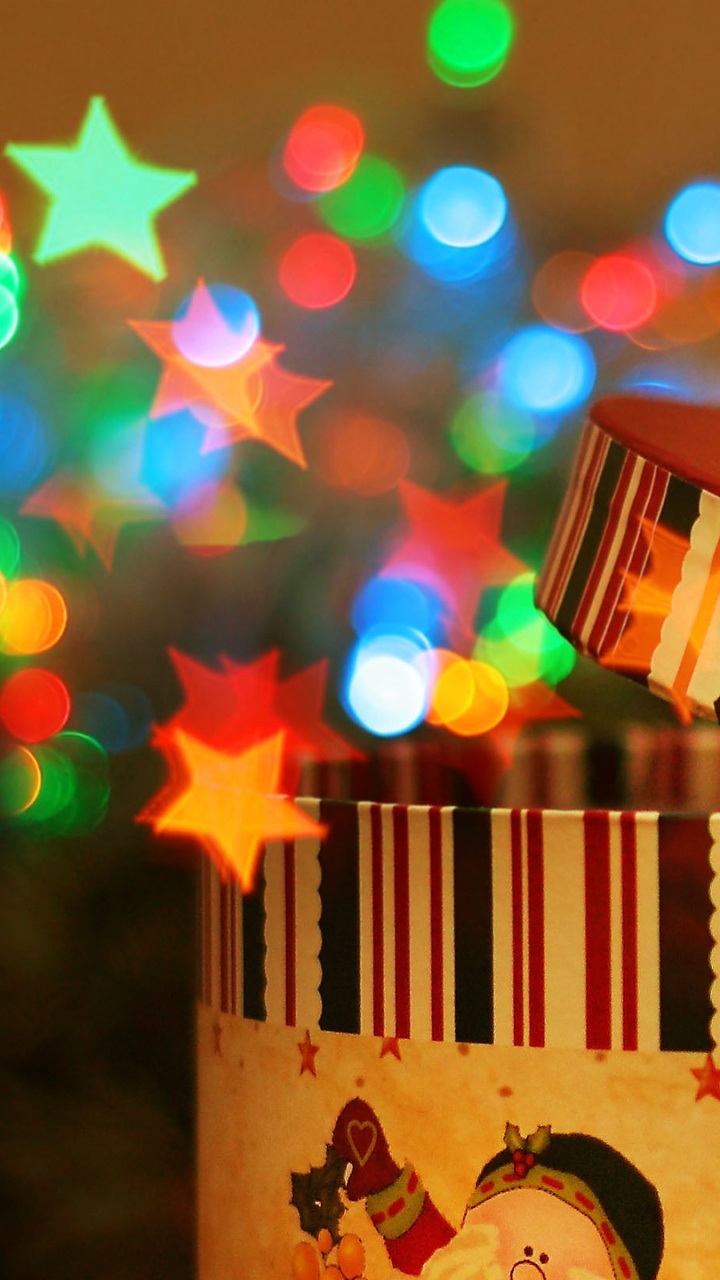 Lumière, Éclairage, Surprise, Décoration de Noël, Cadeau de Noël. Wallpaper in 720x1280 Resolution