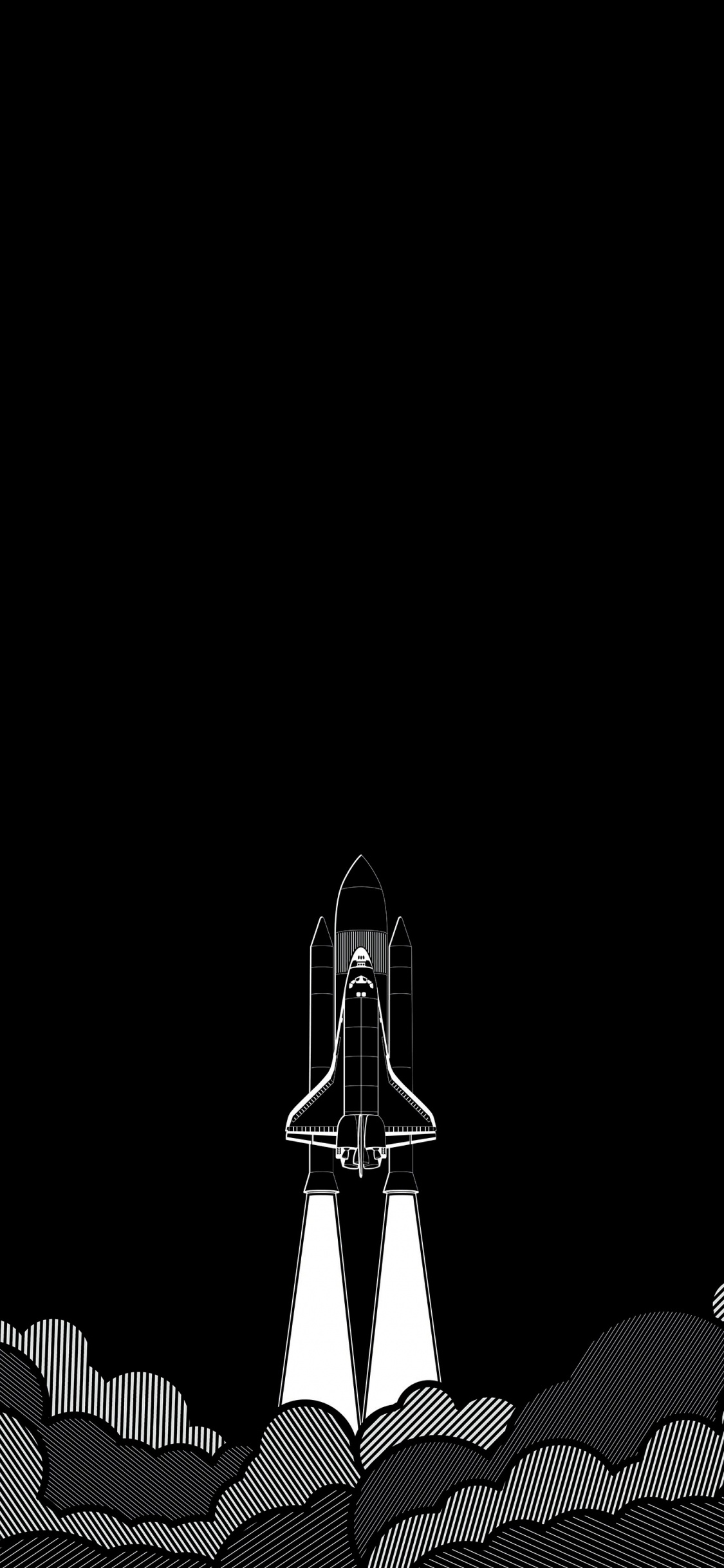 Space, Minimalism, Art, Painting, Spacecraft. Wallpaper in 1125x2436 Resolution