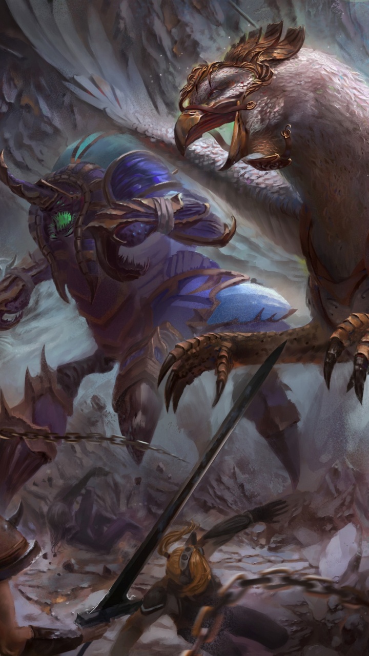 Los Héroes de la Tormenta, Sylvanas Brisaveloz, Mundo de Warcraft, Blizzard Entertainment, Sarah Kerrigan. Wallpaper in 720x1280 Resolution