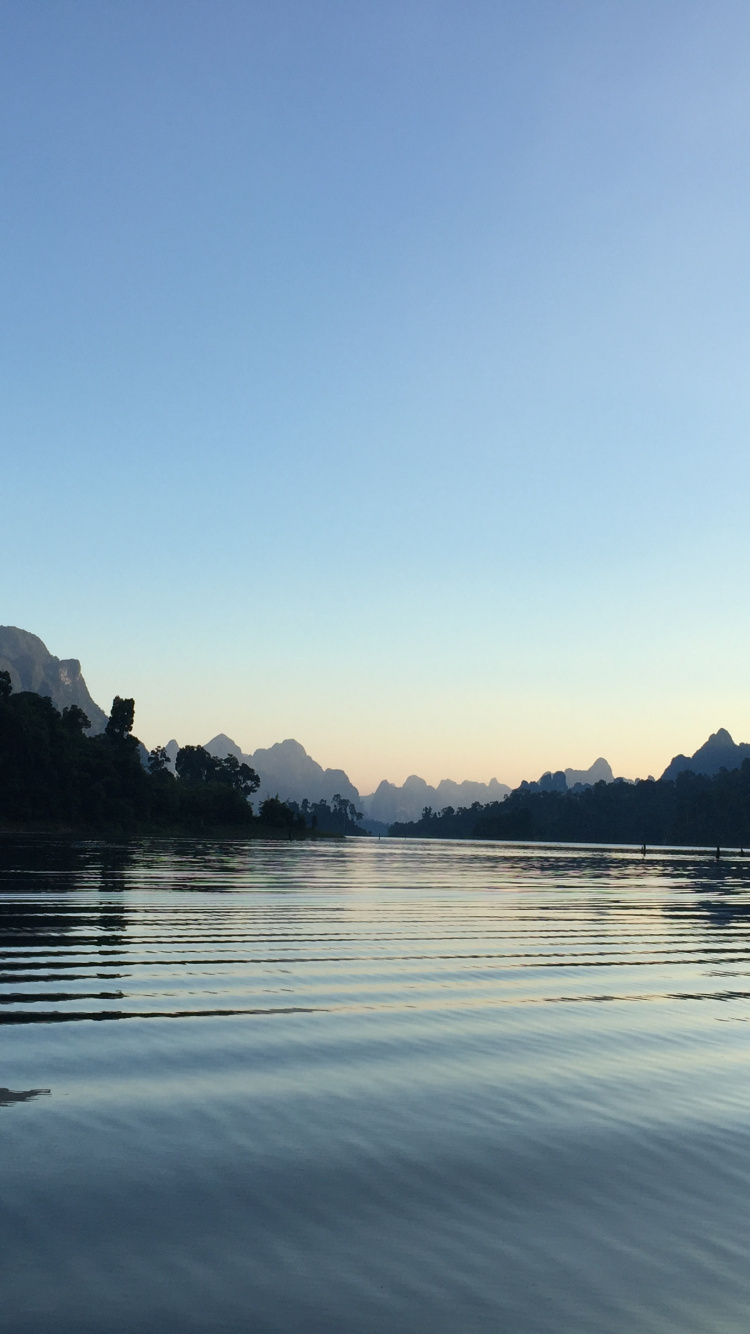 Reflection, Body of Water, Mountainous Landforms, Nature, Coast. Wallpaper in 750x1334 Resolution