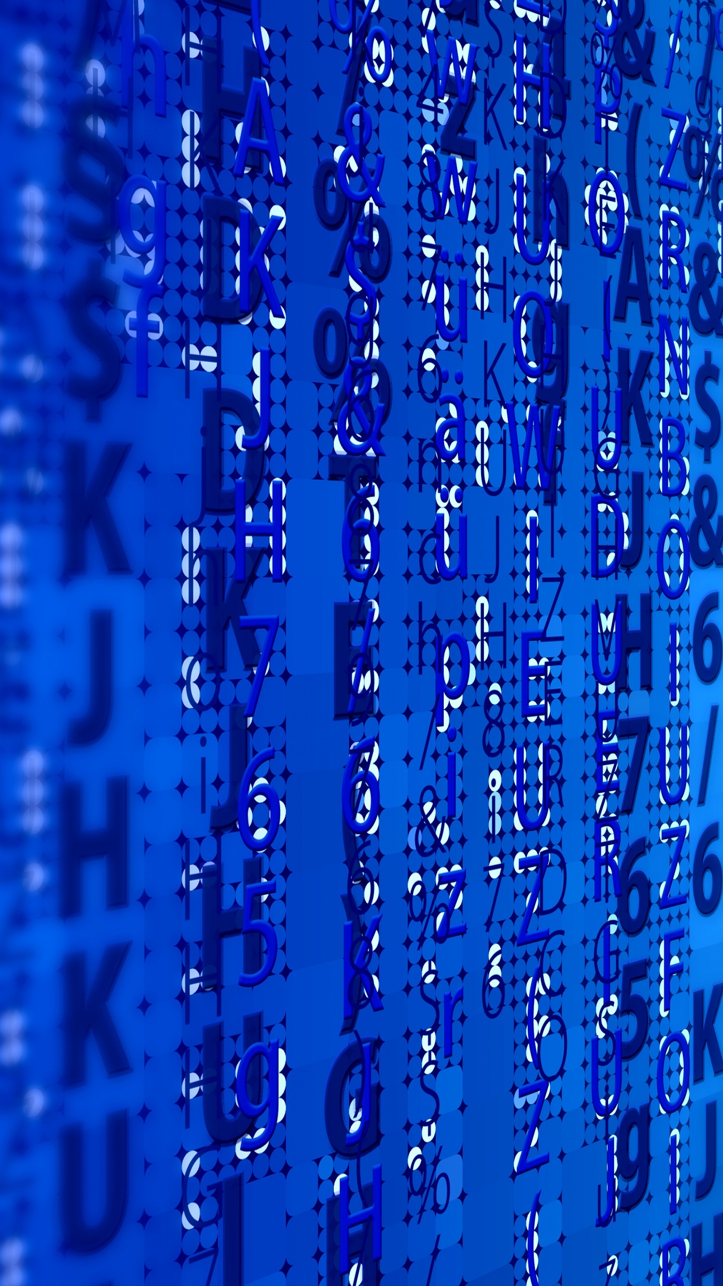 Luces Azules y Blancas Sobre Textil Azul. Wallpaper in 1440x2560 Resolution