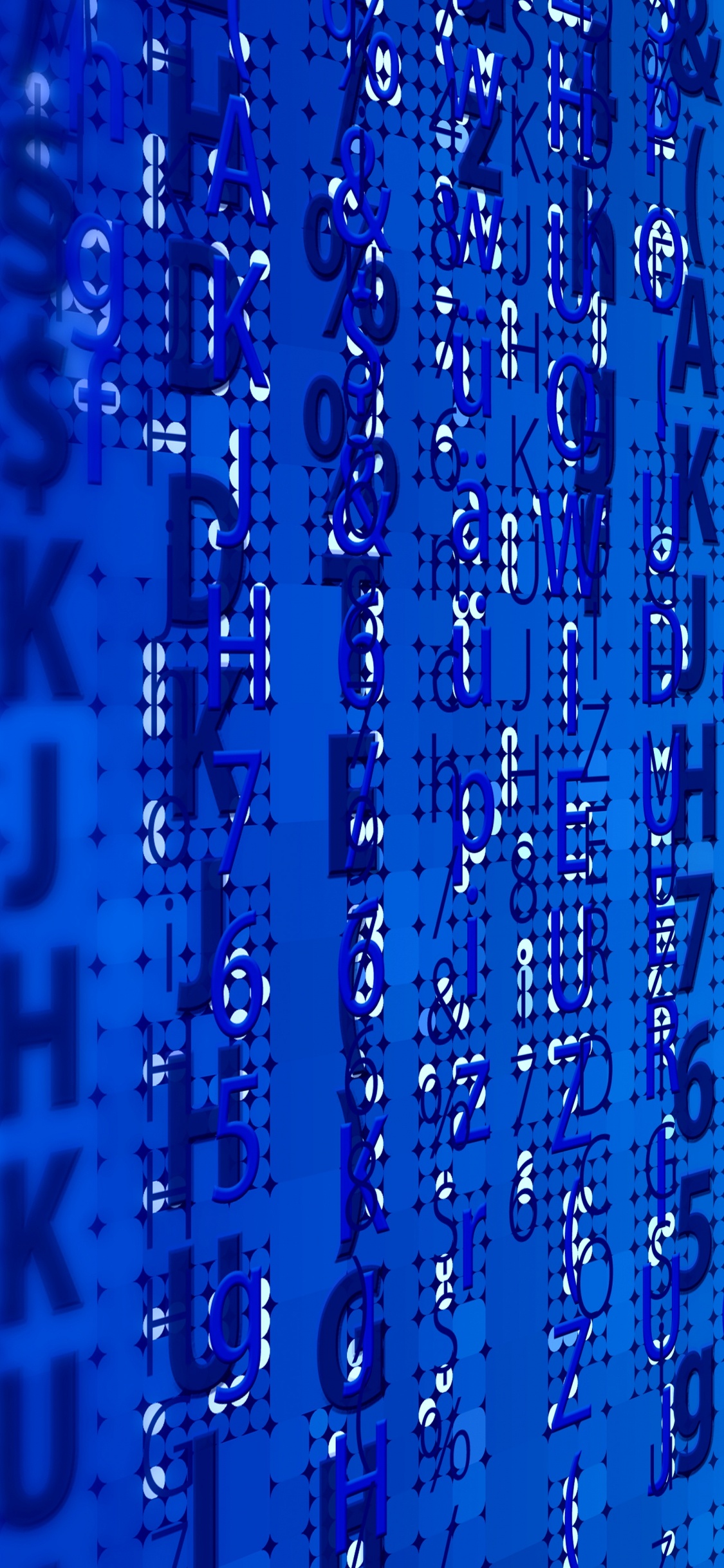 Blue and White Lights on Blue Textile. Wallpaper in 1125x2436 Resolution