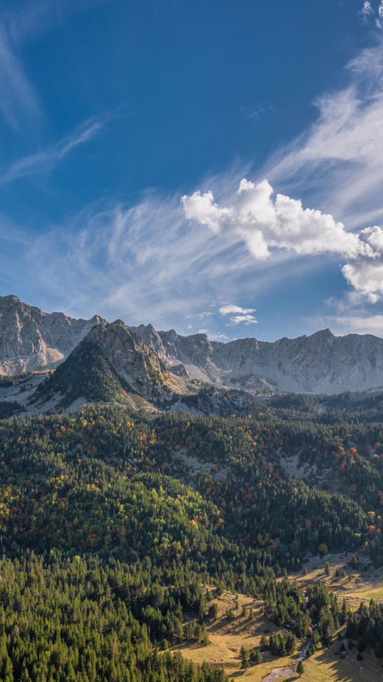 Natur, Andorra, Landschaftsmalerei, Cloud, Ökoregion. Wallpaper in 750x1334 Resolution