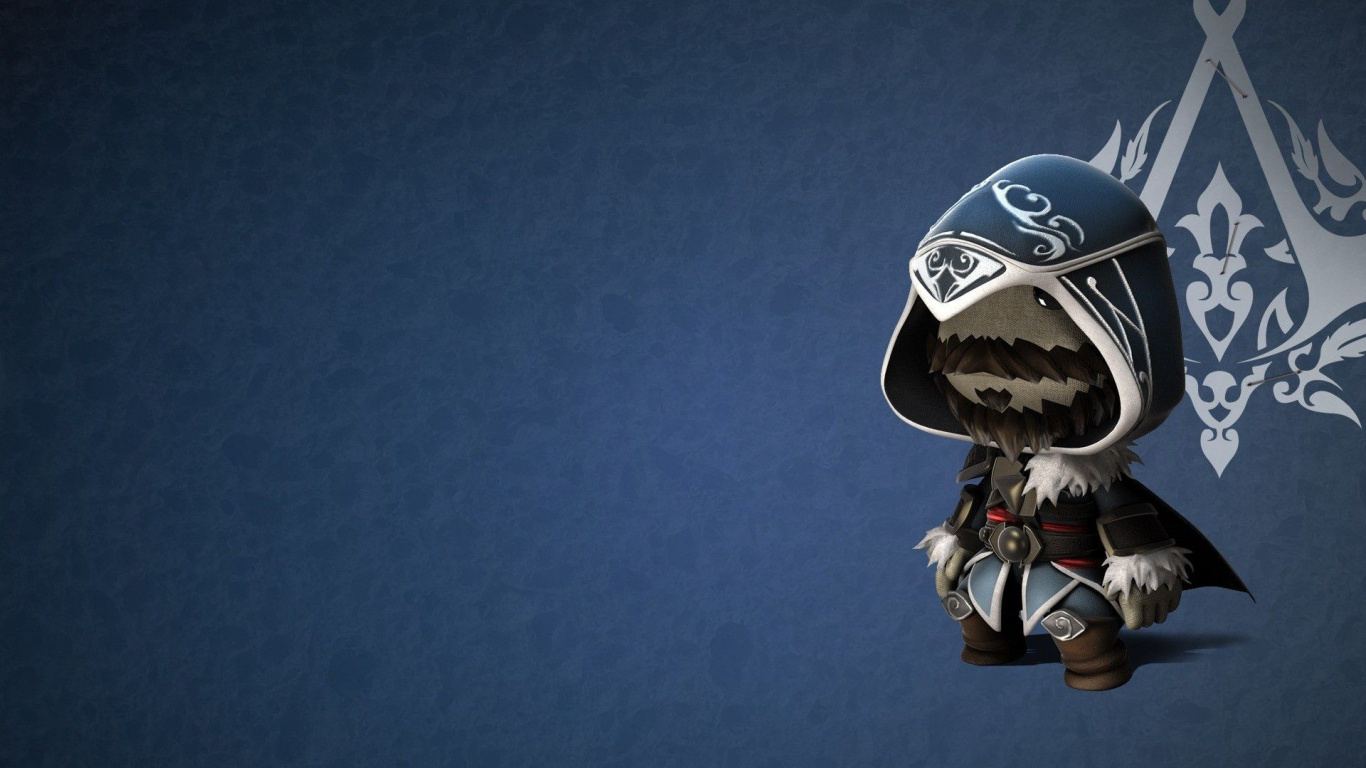 LittleBigPlanet, Helmet, Headgear, Space, Ezio Auditore. Wallpaper in 1366x768 Resolution