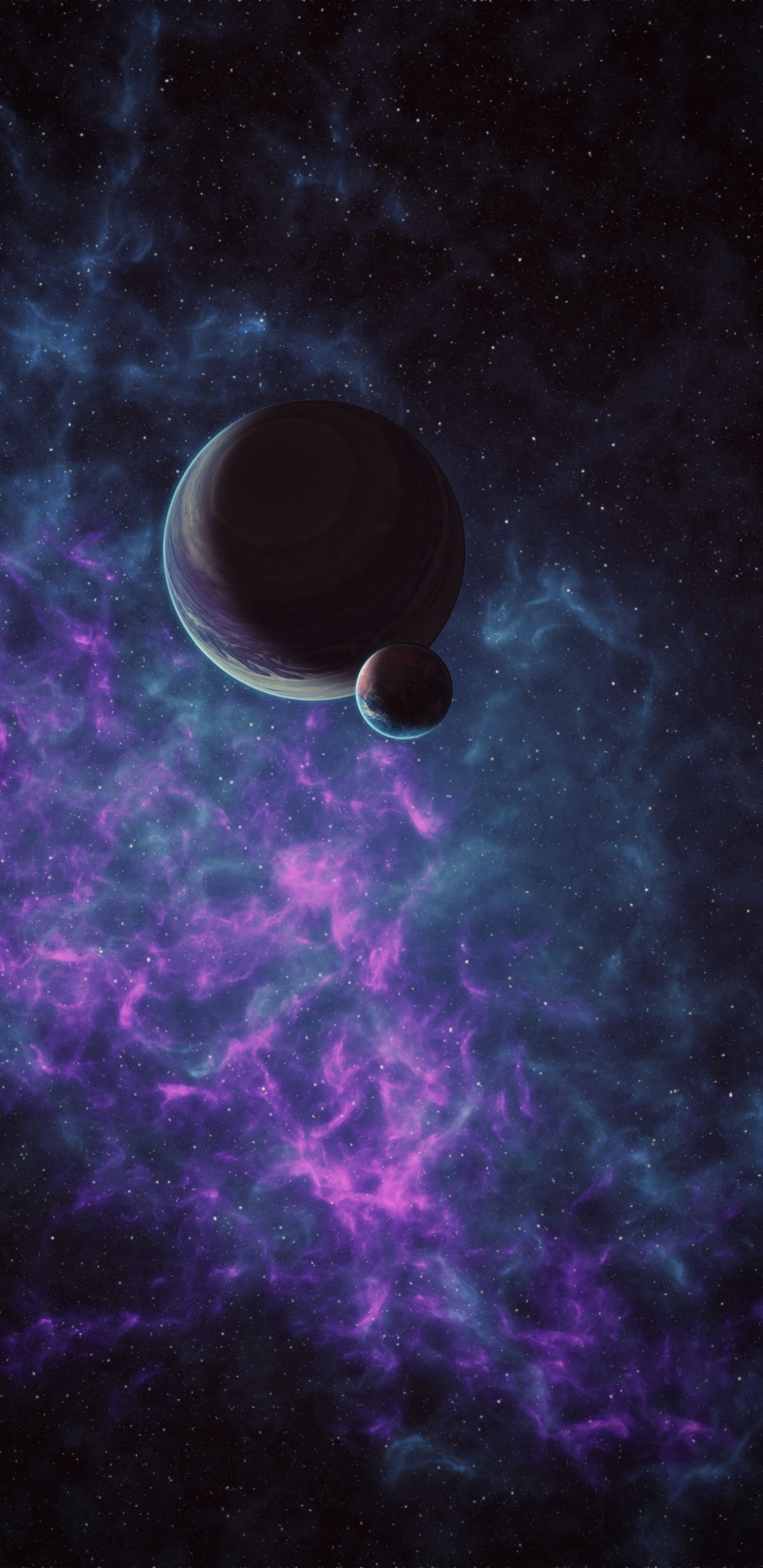 Weißer Runder Kunststoff Auf Lila Und Weißem Textil. Wallpaper in 1440x2960 Resolution