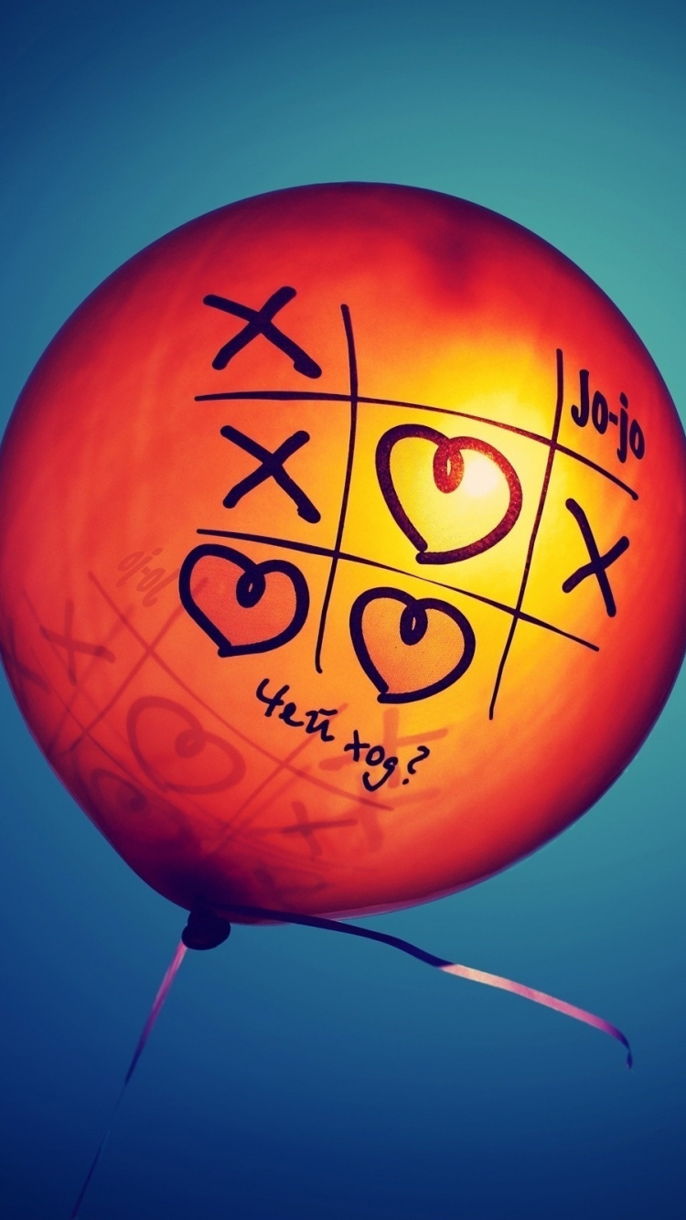 Tic-tac-toe, Window, Amber, Balloon, World. Wallpaper in 750x1334 Resolution