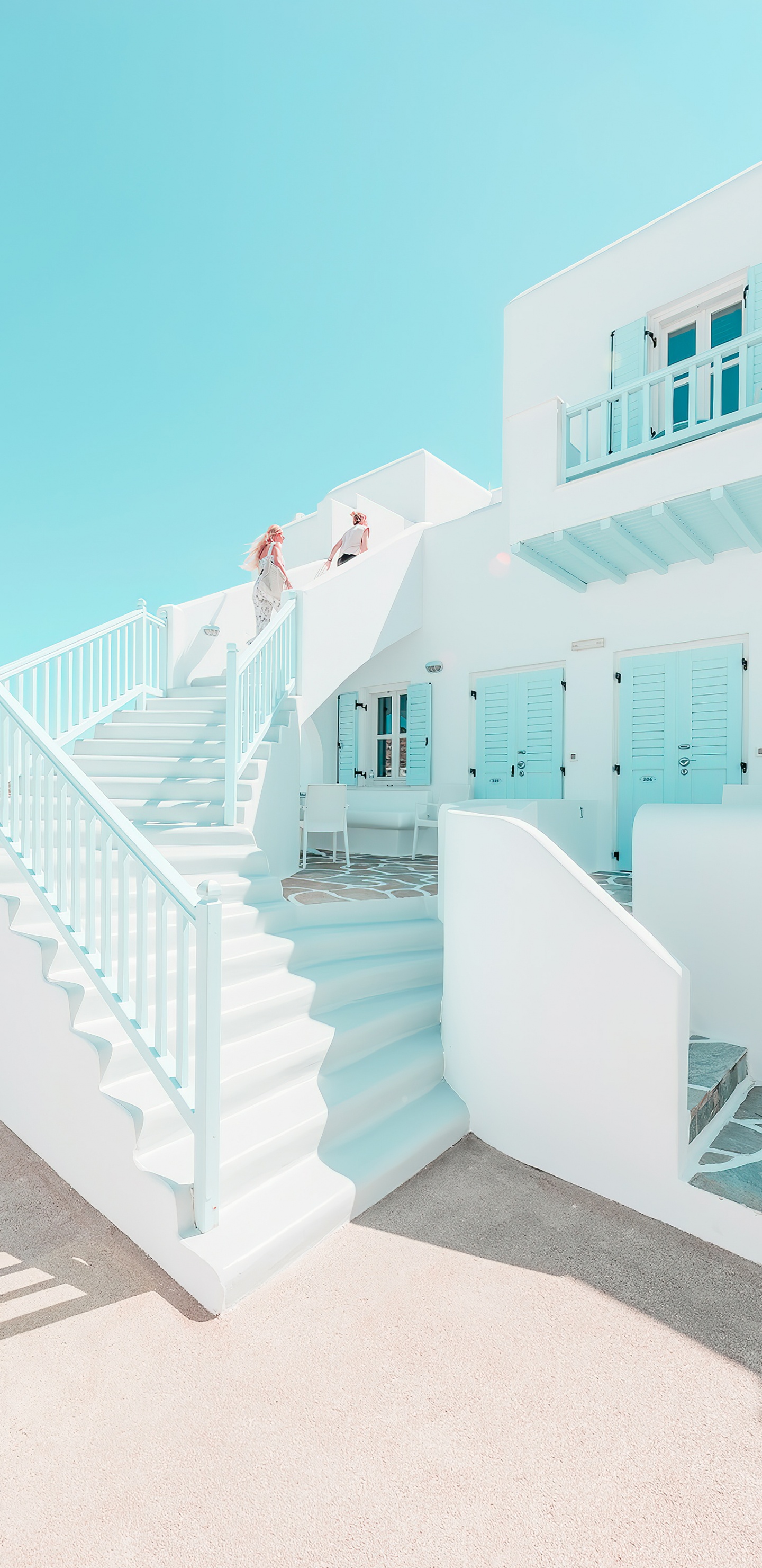 Architektur, Azure, Treppe, Gebäude, Städtebau. Wallpaper in 1440x2960 Resolution