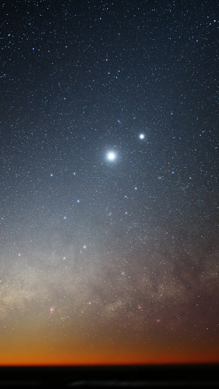 Starry Night Over The Starry Night. Wallpaper in 750x1334 Resolution