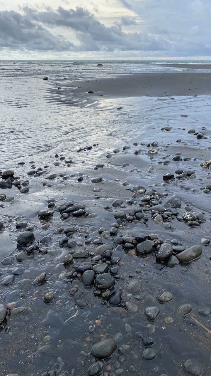 Meer, Wattenmeer, Wasser, Flut, Strand. Wallpaper in 720x1280 Resolution