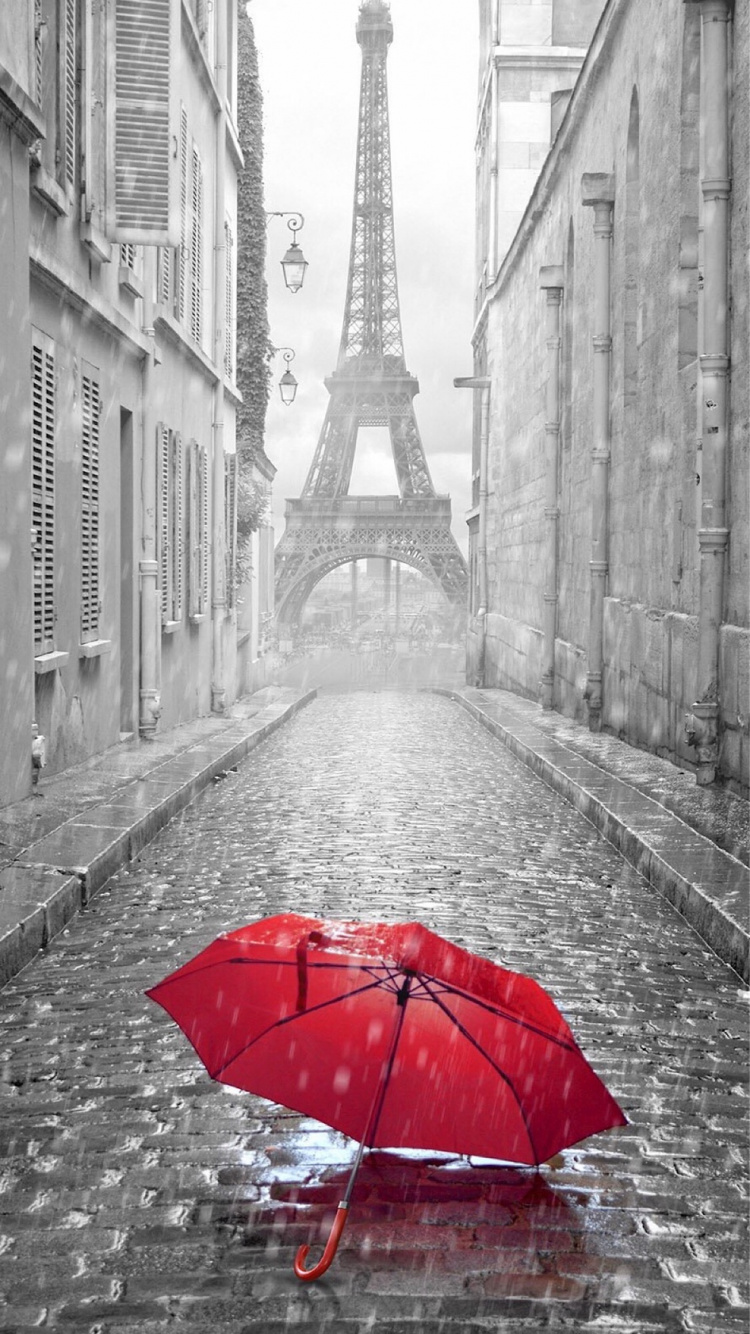 艾菲尔铁塔, Ios, 白色, 基础设施, 黑色的 壁纸 750x1334 允许