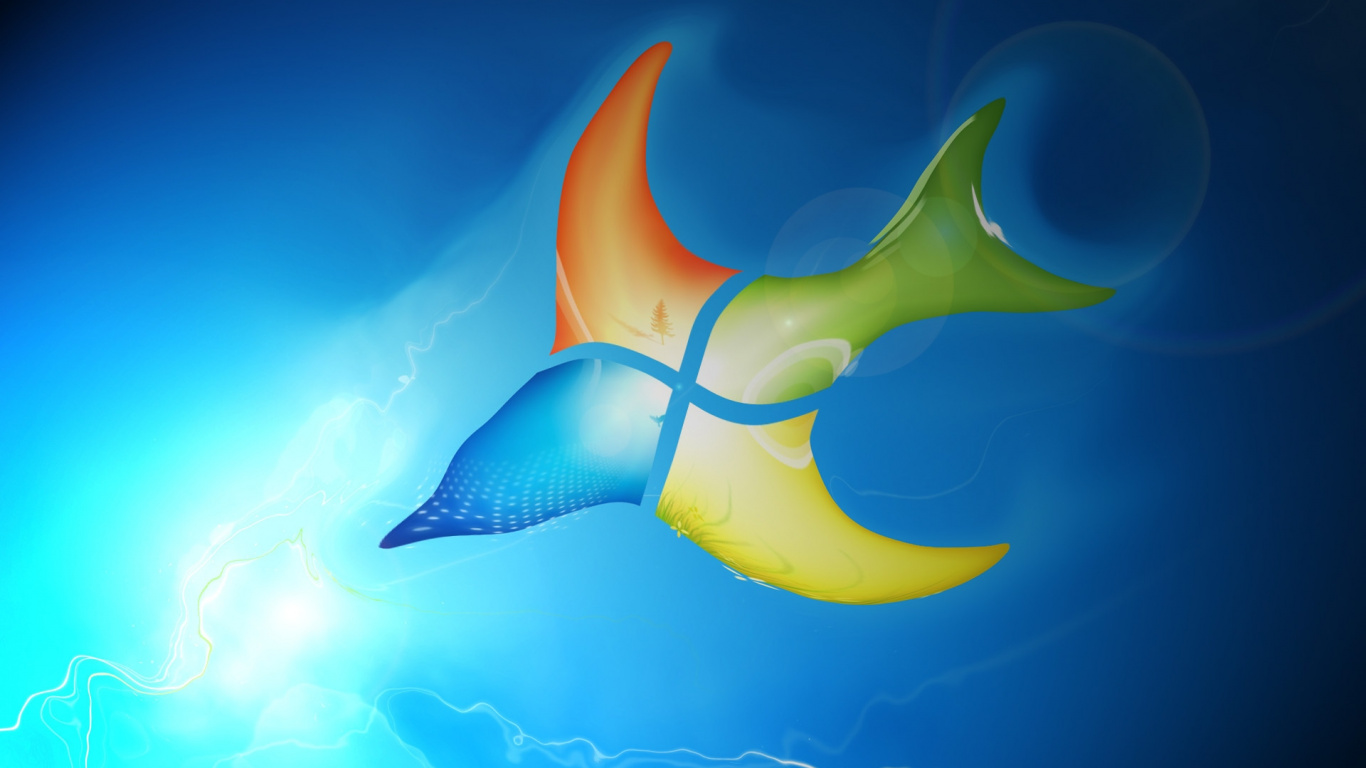Illustration D'oiseau Jaune et Bleu. Wallpaper in 1366x768 Resolution