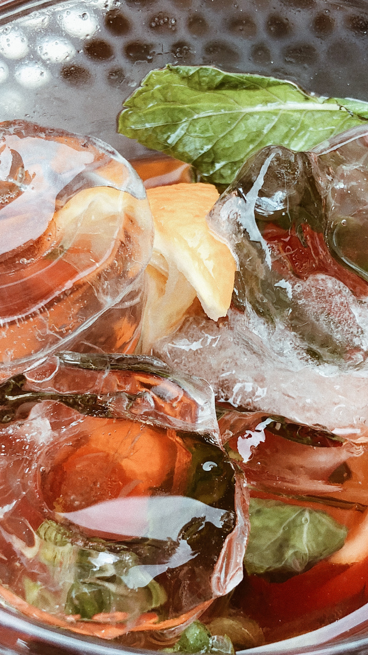 Dish, Fluid, Food, Ice Cube, Ingredient. Wallpaper in 750x1334 Resolution