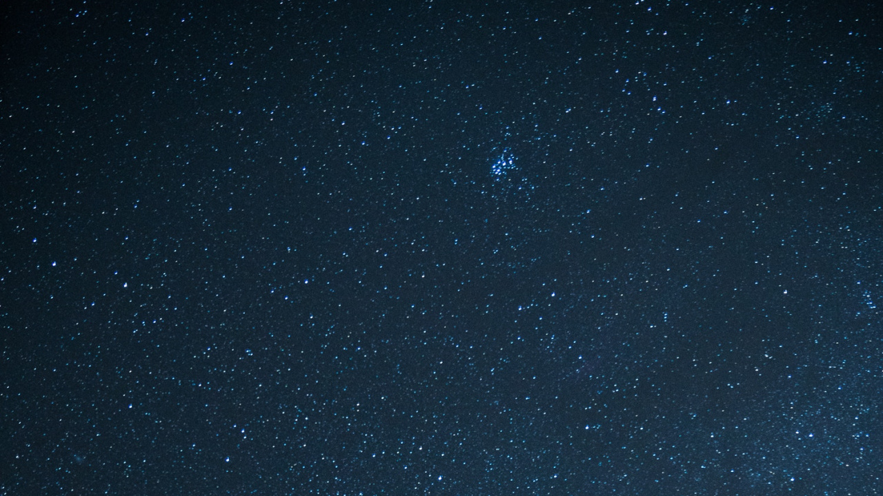 Étoiles Dans le Ciel Pendant la Nuit. Wallpaper in 1280x720 Resolution