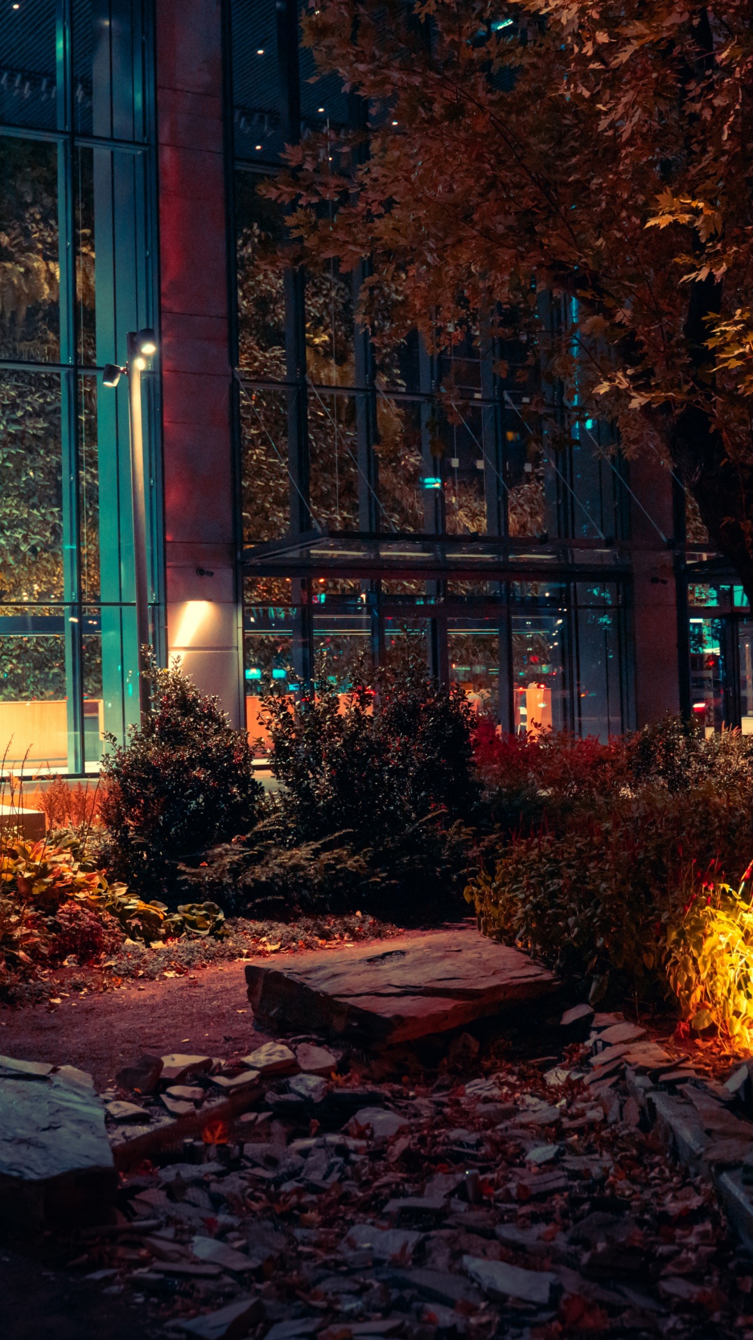 Nacht, Gebäude, Stadtlandschaften, Zukunft, Eigenschaft. Wallpaper in 1080x1920 Resolution