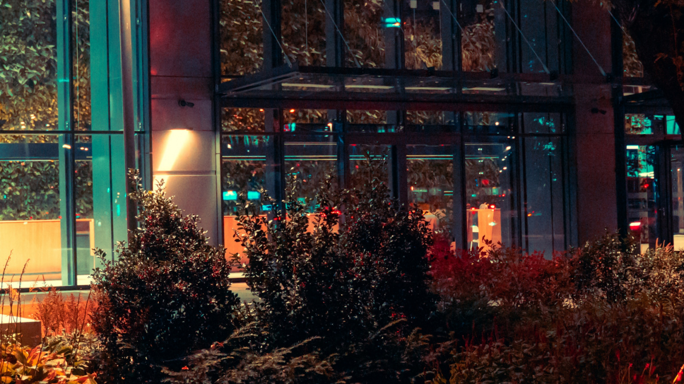 Nuit, Bâtiment, Paysage Urbain, Avenir, Propriété. Wallpaper in 1366x768 Resolution