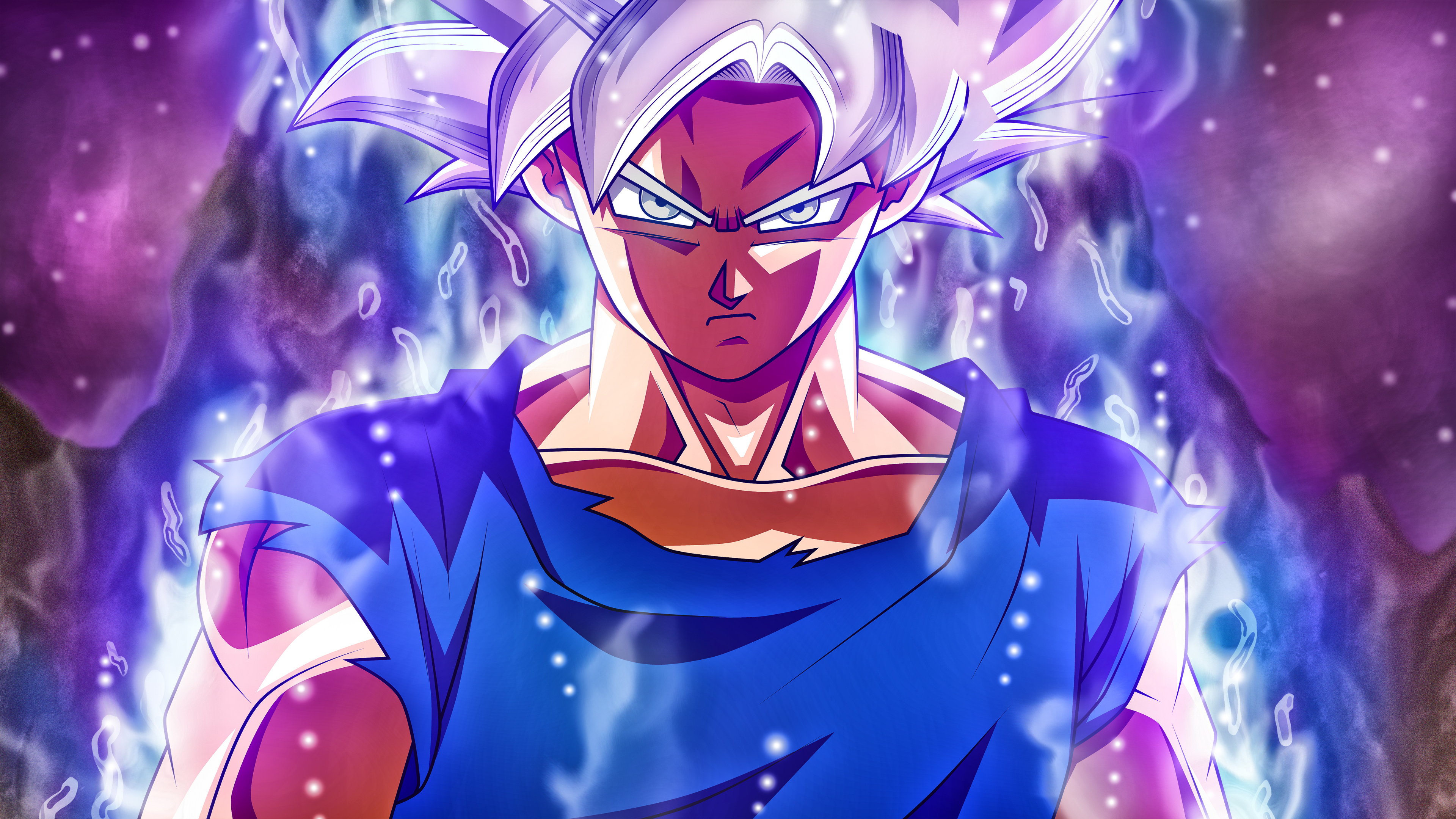 Personnage D'anime Masculin Aux Cheveux Bleus. Wallpaper in 3840x2160 Resolution