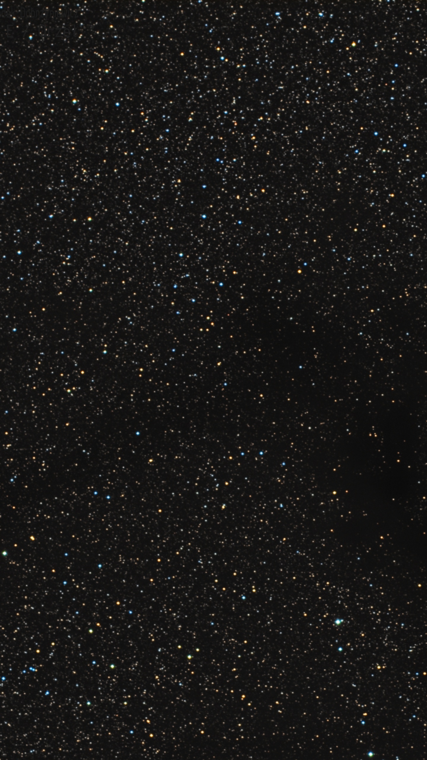 Étoiles Dans le Ciel Pendant la Nuit. Wallpaper in 1440x2560 Resolution