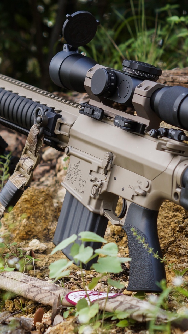 Gun, Firearm, Rifle, Airsoft Gun, Trigger. Wallpaper in 720x1280 Resolution