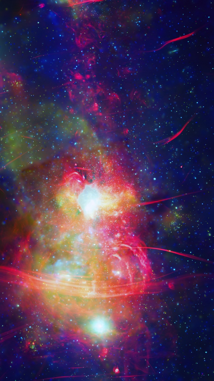 Atmosphäre, Galaxy, Astronomisches Objekt, Stern, Kunst. Wallpaper in 720x1280 Resolution