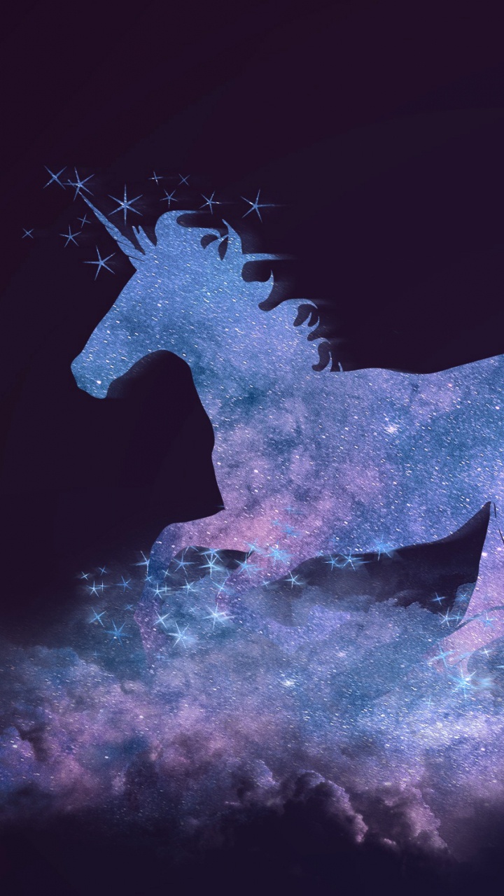 Brown Horse on White Clouds Painting. Wallpaper in 720x1280 Resolution